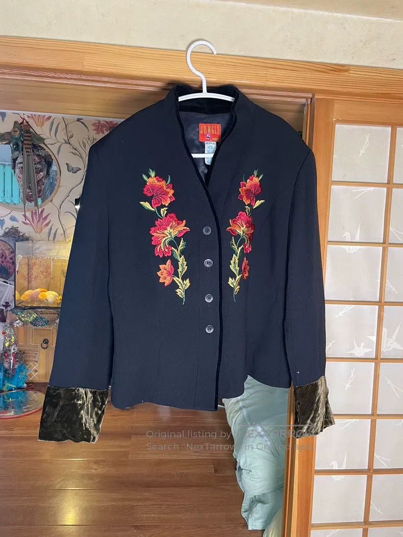 Kenzo Kenzo Embroidered Jacket Size S / US 4 / IT 40 - 6 Thumbnail