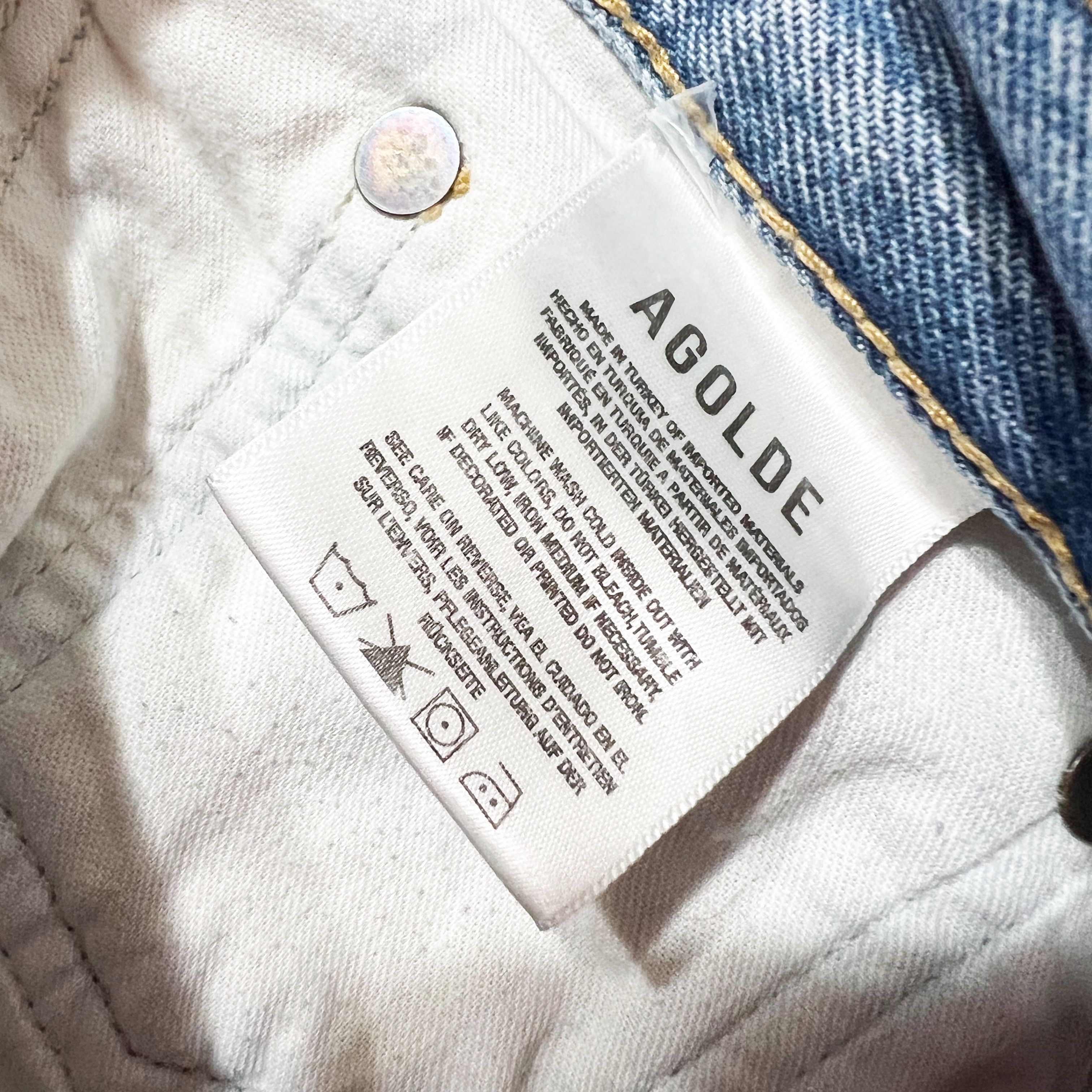 Agolde Agolde Women's 90's Regenerative Cotton Size 28" / US 6 / IT 42 - 3 Thumbnail