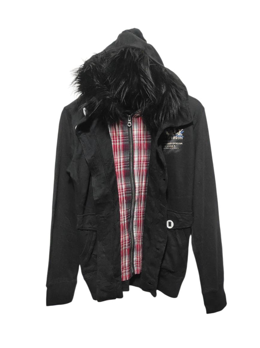 Airwalk double layer Zipper Fur Hoodie i6w9 Lgb Style