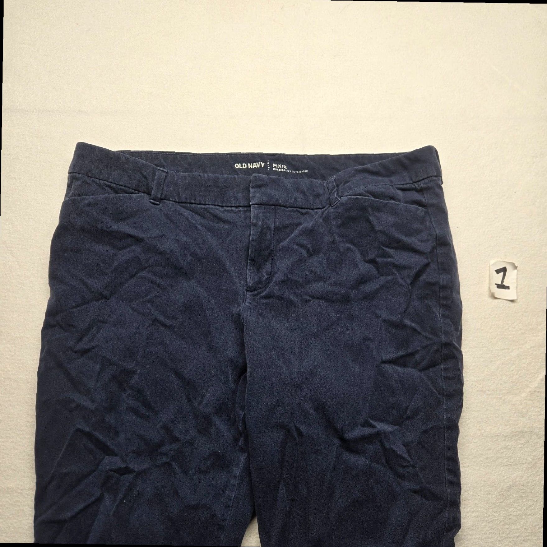 Old Navy Old Navy Mid Rise Pixie Jeans Dark Blue Women's 16 Standard Size 38" / US 16 / IT 52 - 2 Thumbnail