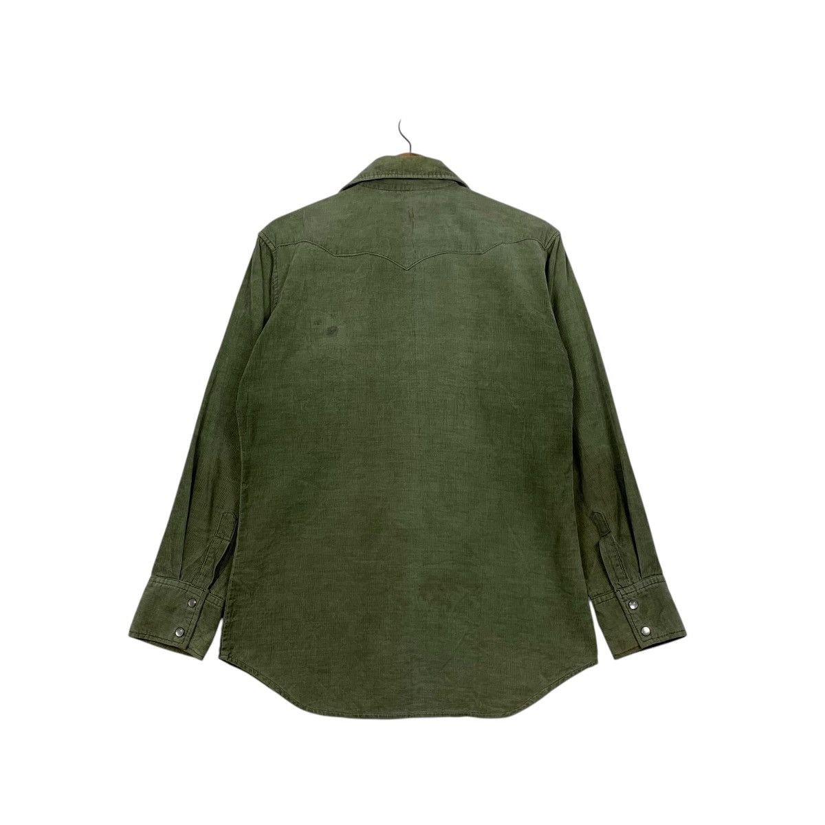Big John 80’s BIG JOHN Green Corduroy Work Shirt Button Up #2184-C97 Size US M / EU 48-50 / 2 - 7 Thumbnail