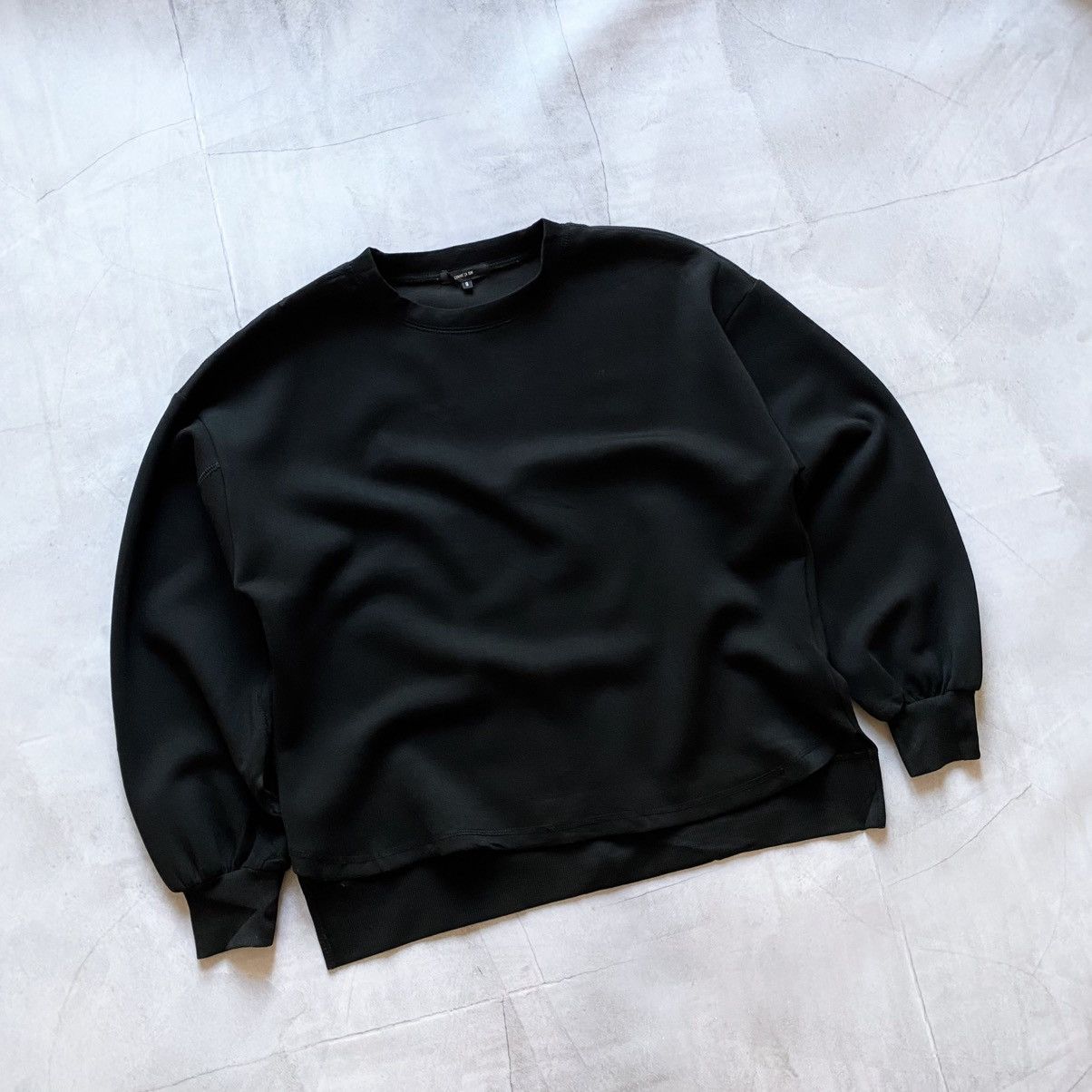 00s Japan Comme Ca Ism Cropped Elastic Sweatshirt Y2K