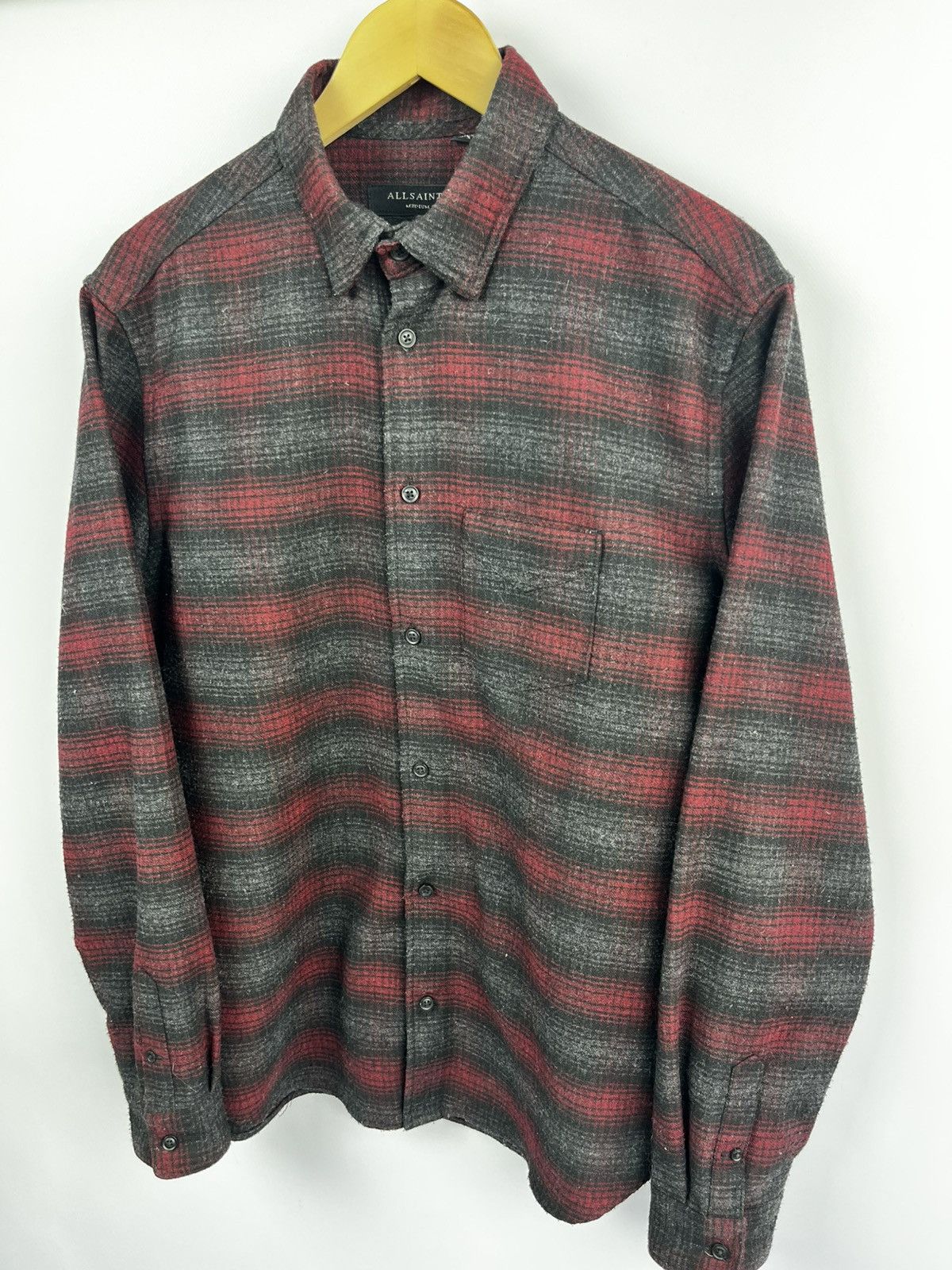Allsaints ALLSAINTS Newhalen Yarn Dyed Check Relaxed Fit Button Down Size US M / EU 48-50 / 2 - 4 Thumbnail