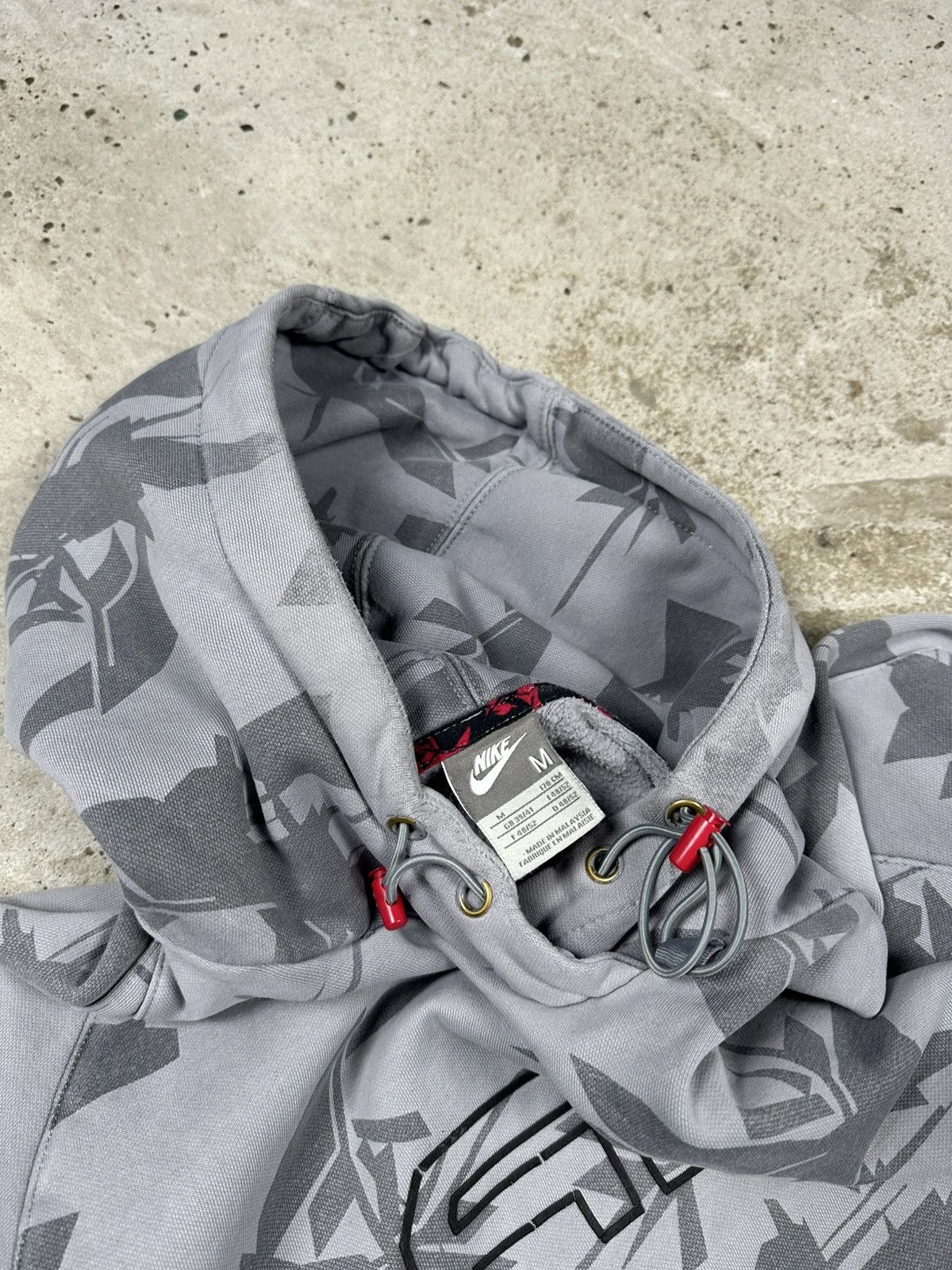Nike Vintage Y2K Nike Air Grey Boxy Fit Hoodie Sweatshirt Swoosh Size US M / EU 48-50 / 2 - 10 Thumbnail