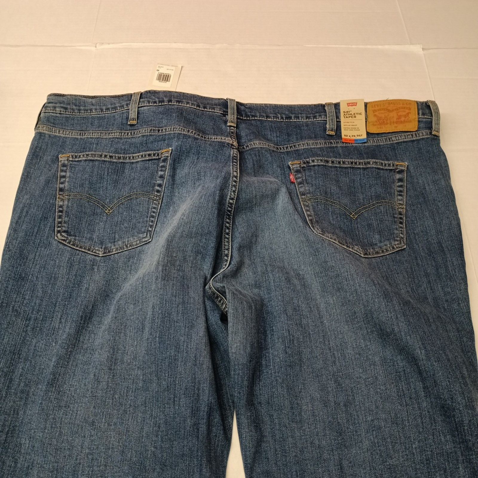 Levi's Levi's 541 Jeans Men's 52x29 Blue Athletic Taper Fit Stretch Size US 44 / EU 60 - 8 Thumbnail