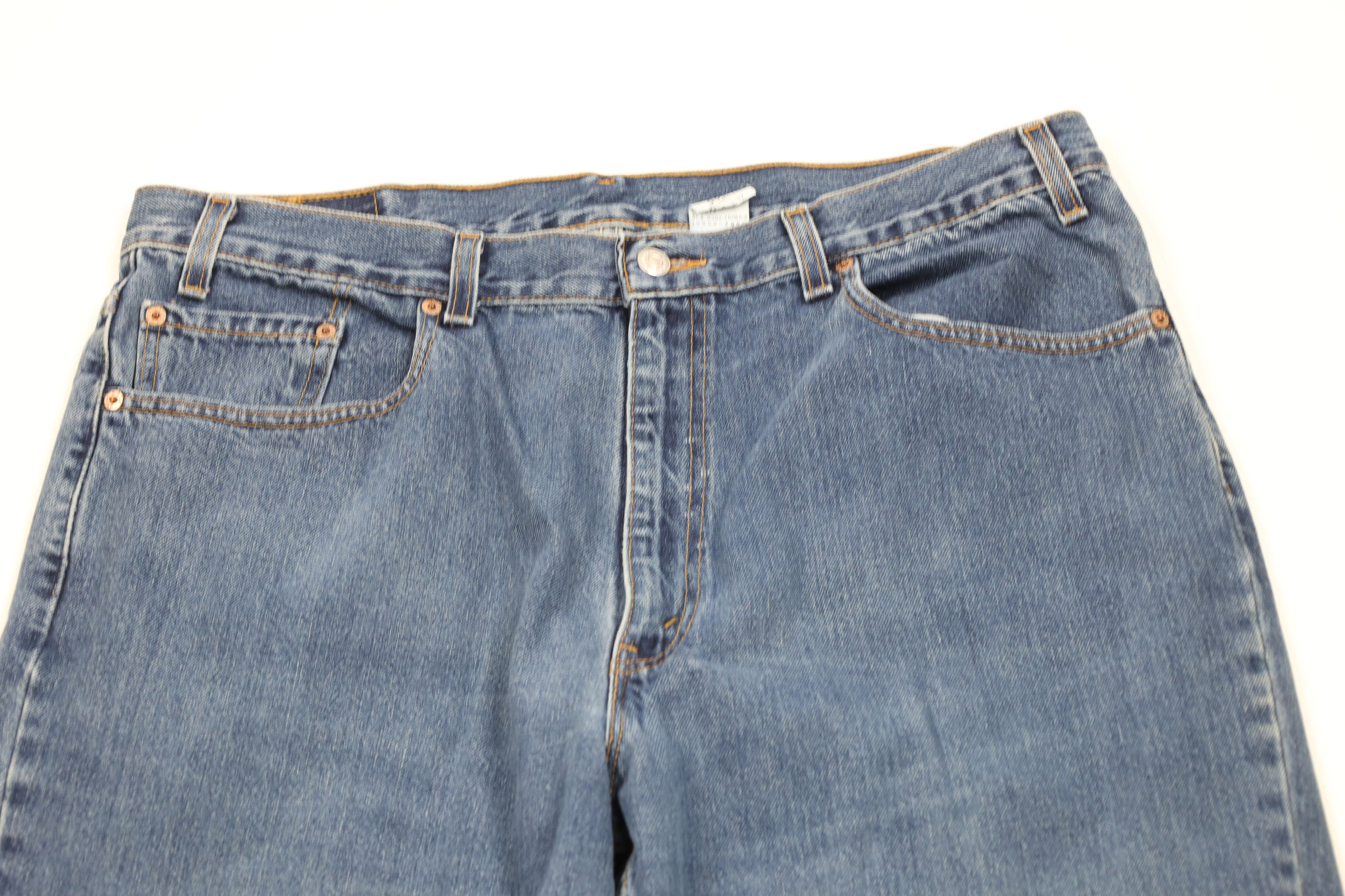 Levi's Vintage Y2K 2002 Levis 550 Relaxed Fit Denim Jeans Blue USA Size US 40 / EU 56 - 2 Thumbnail