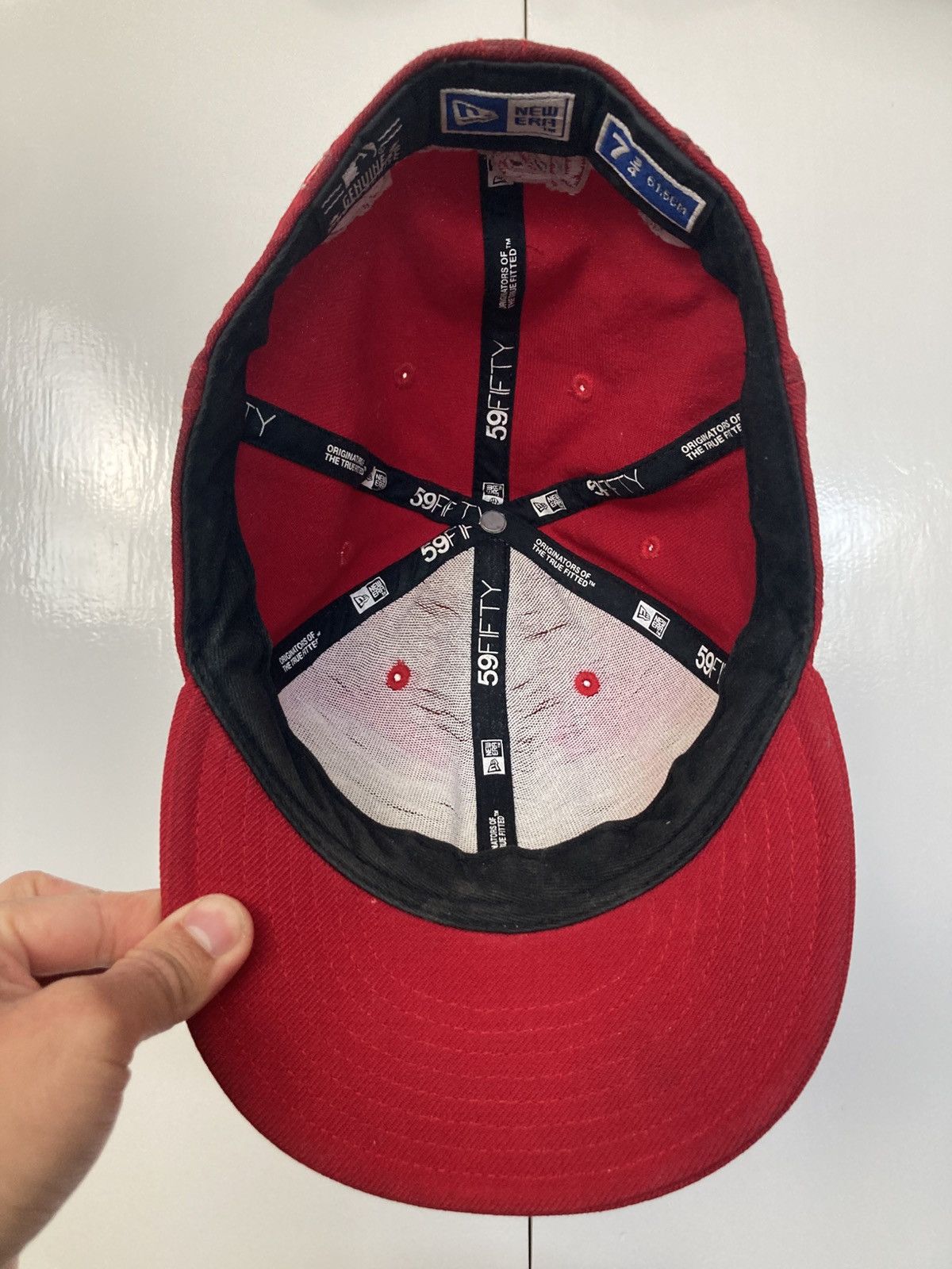 MLB NEW YORK YANKEES NEW ERA 59FIFTY RED HAT BASEBALL CAP FITTED Size ONE SIZE - 13 Thumbnail