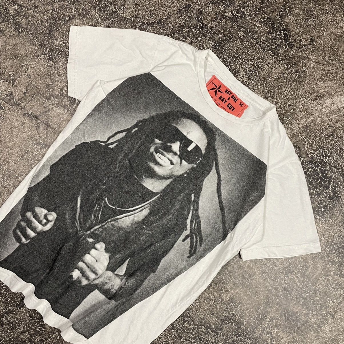 Band Tees × Vintage Ray Girl & Ray Guy vintage Lil Wayne T-Shirt Size M / US 6-8 / IT 42-44 - 2 Thumbnail
