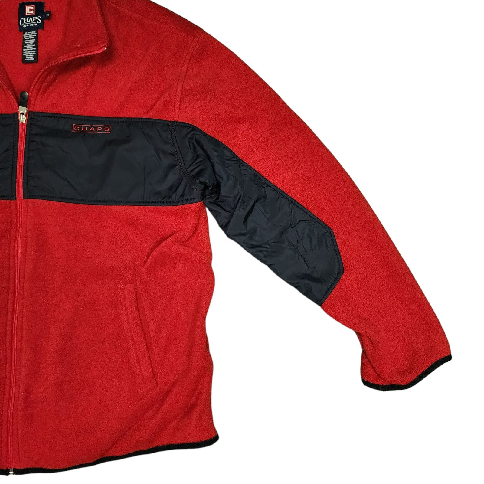 Chaps Vintage Chaps Ralph Lauren Fleece Sweatshirt Full Zip Jacket Size US L / EU 52-54 / 3 - 4 Thumbnail