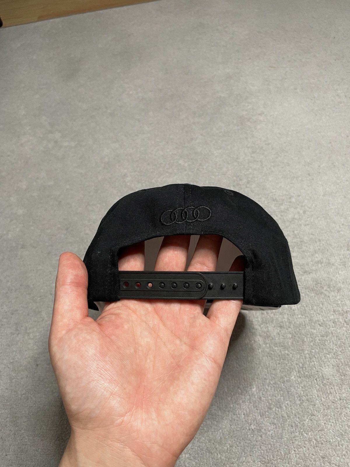 Audi Vintage Retro White Black Cap Hat Snapback Audi E-Tron New Size ONE SIZE - 4 Thumbnail
