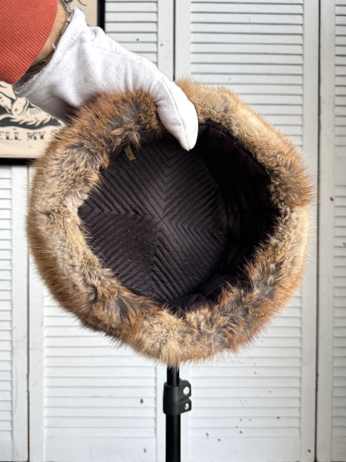 Vintage Vintage USSR Fox Fur Ushanka Trapper Hat Brown 70s 80s Size ONE SIZE - 8 Thumbnail