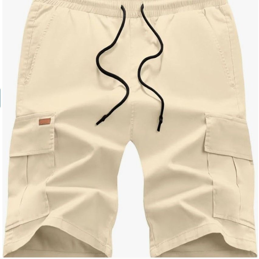 The Unbranded Brand Mens Cargo Shorts Elastic Drawstring with 6 Pockets32 Size US 32 / EU 48 - 6 Thumbnail