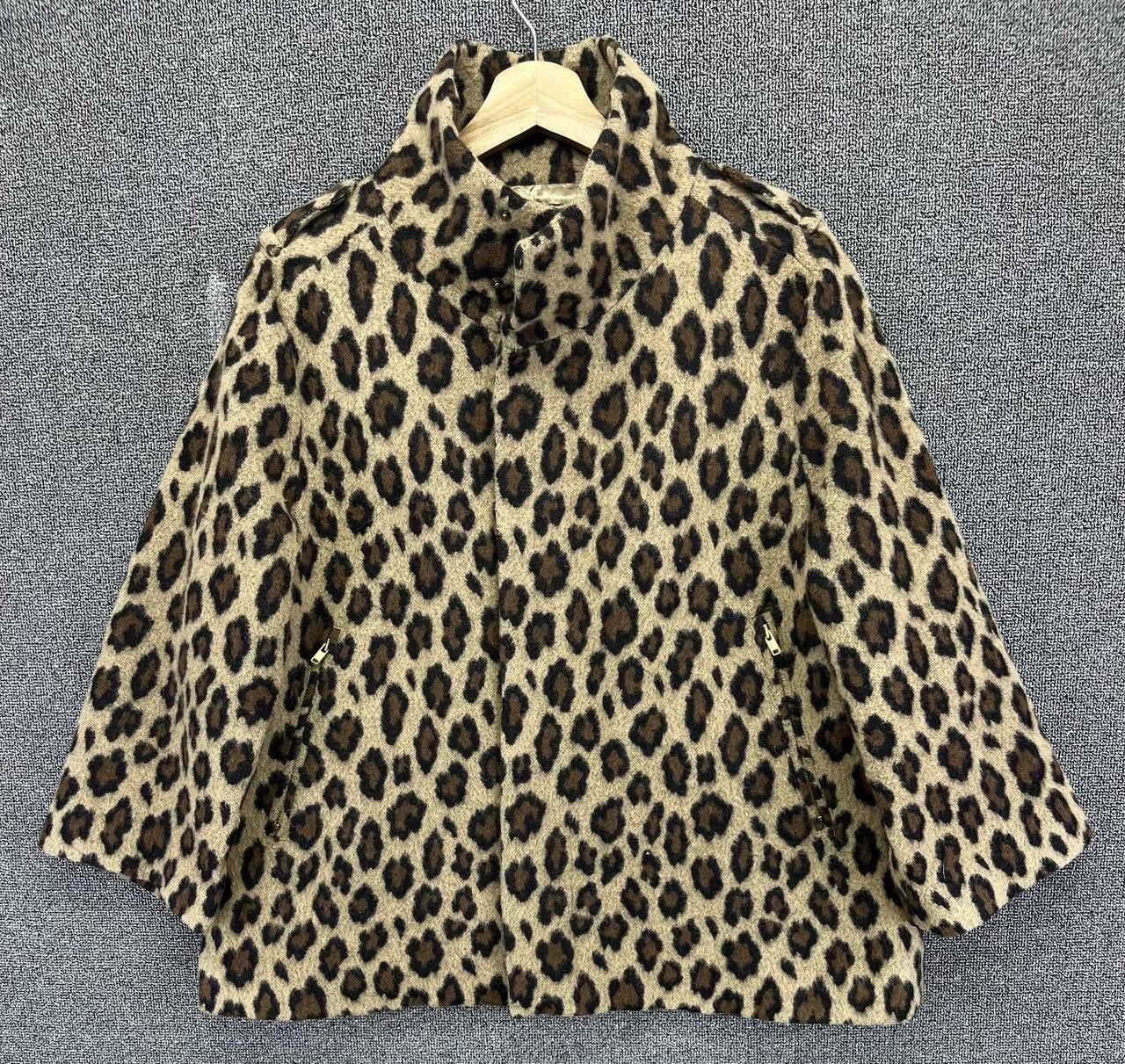 Japanese Brand Vintage Pinceau Leopard Style Wool Jacket Size M / US 6-8 / IT 42-44 - 1 Thumbnail
