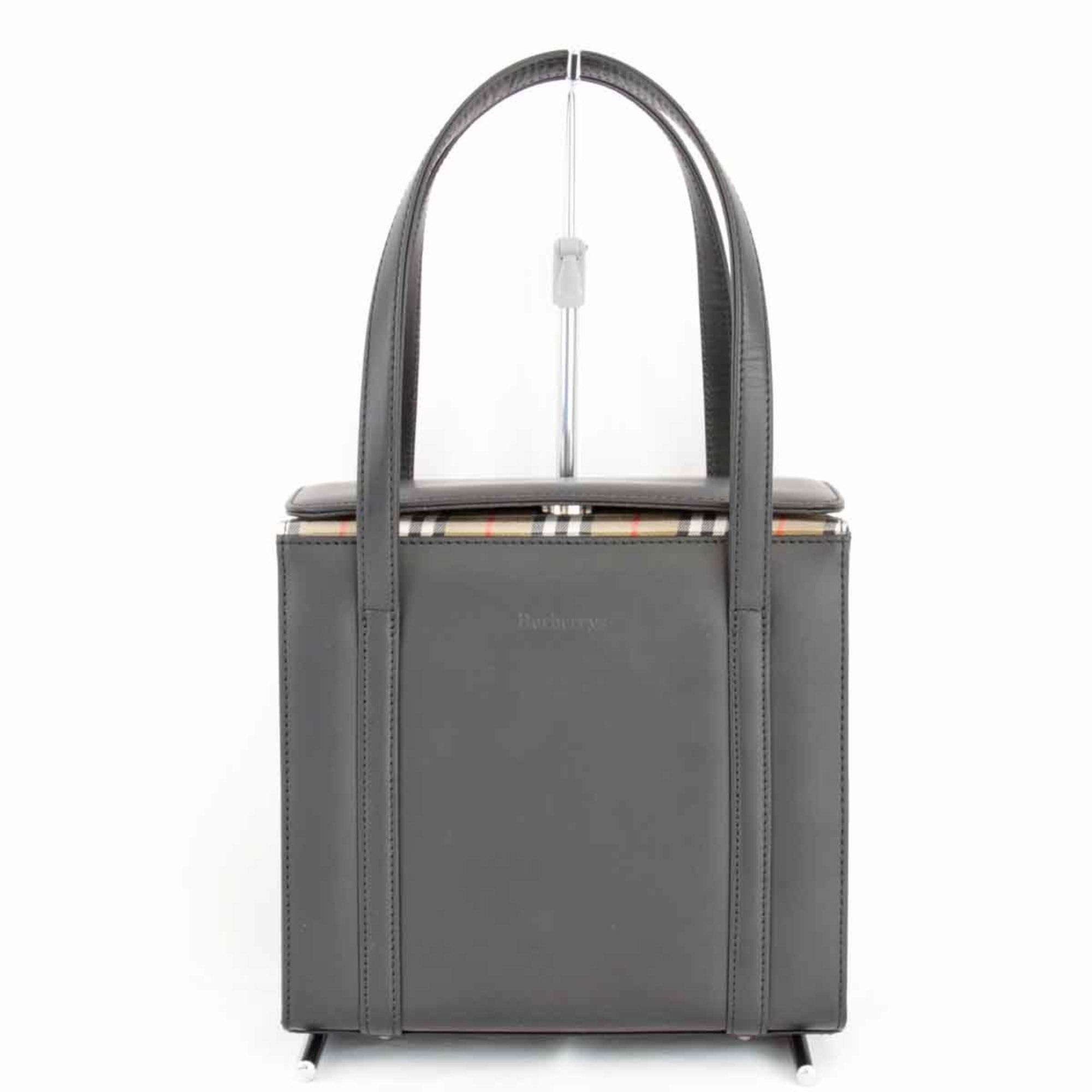 image of Burberry Square Bag Handbag Black Ladies, Women's