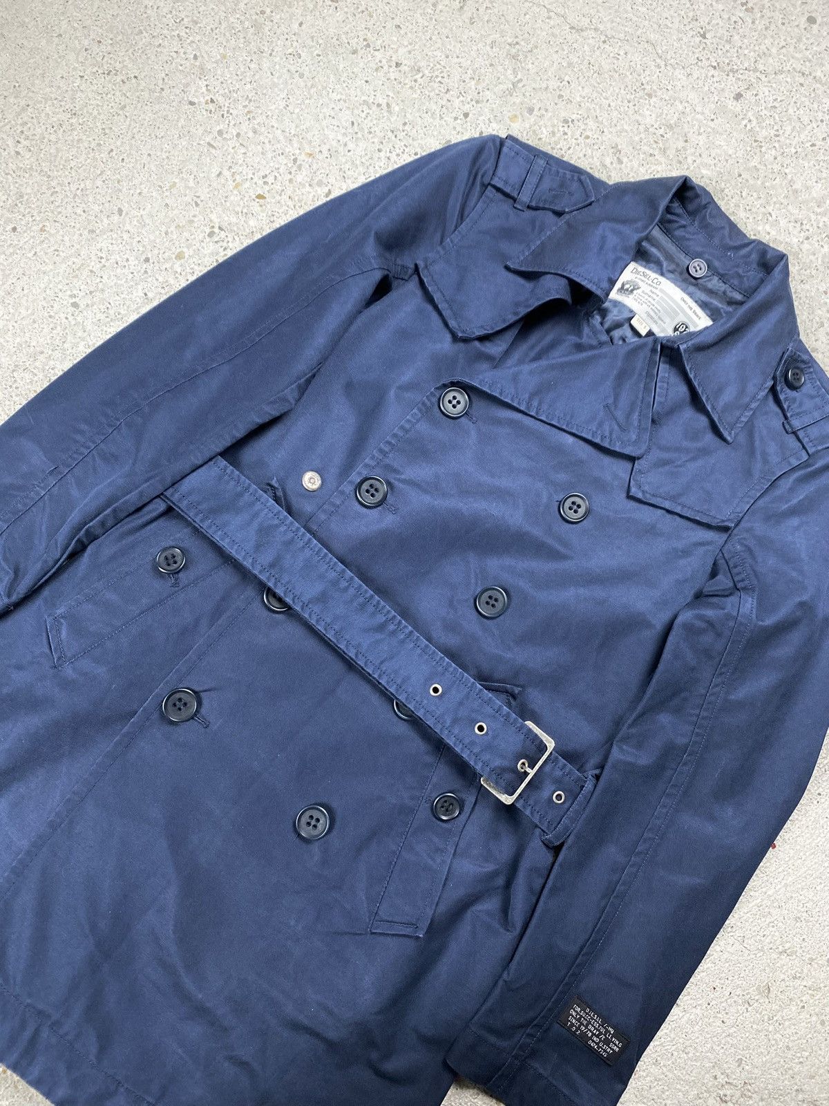 Diesel Diesel coat trench italy navy long Size S / US 4 / IT 40 - 2 Thumbnail