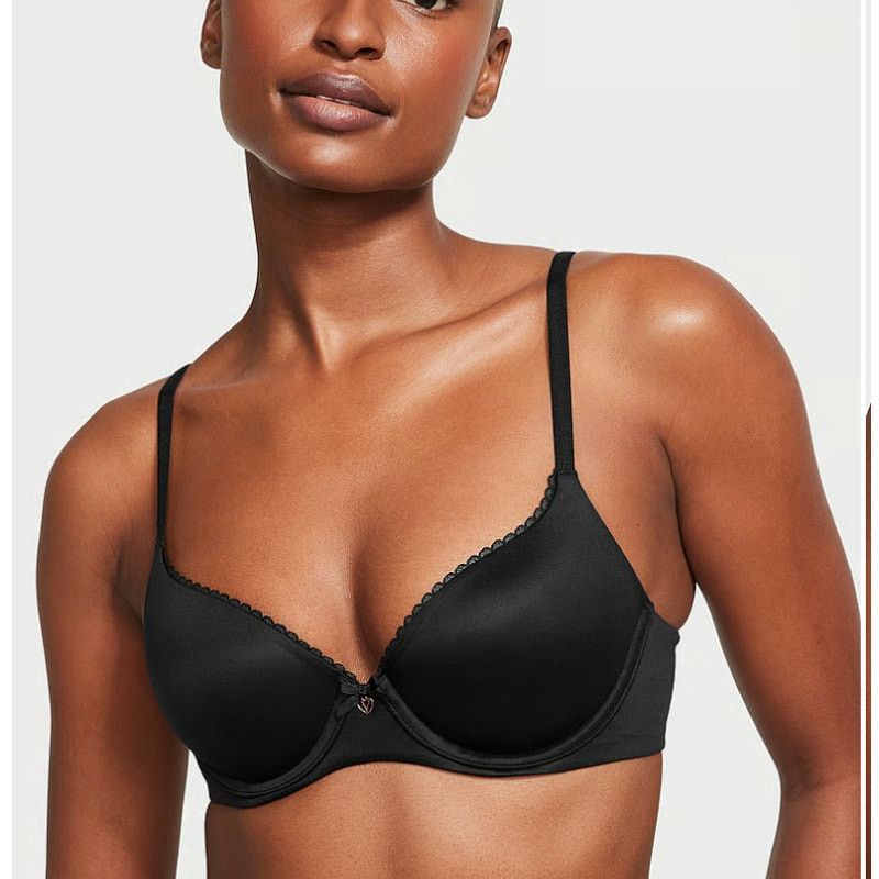 Victoria's Secret Victoria's Secret Lightly Lined Smooth Demi Bra Black 32DD Size ONE SIZE - 1 Thumbnail