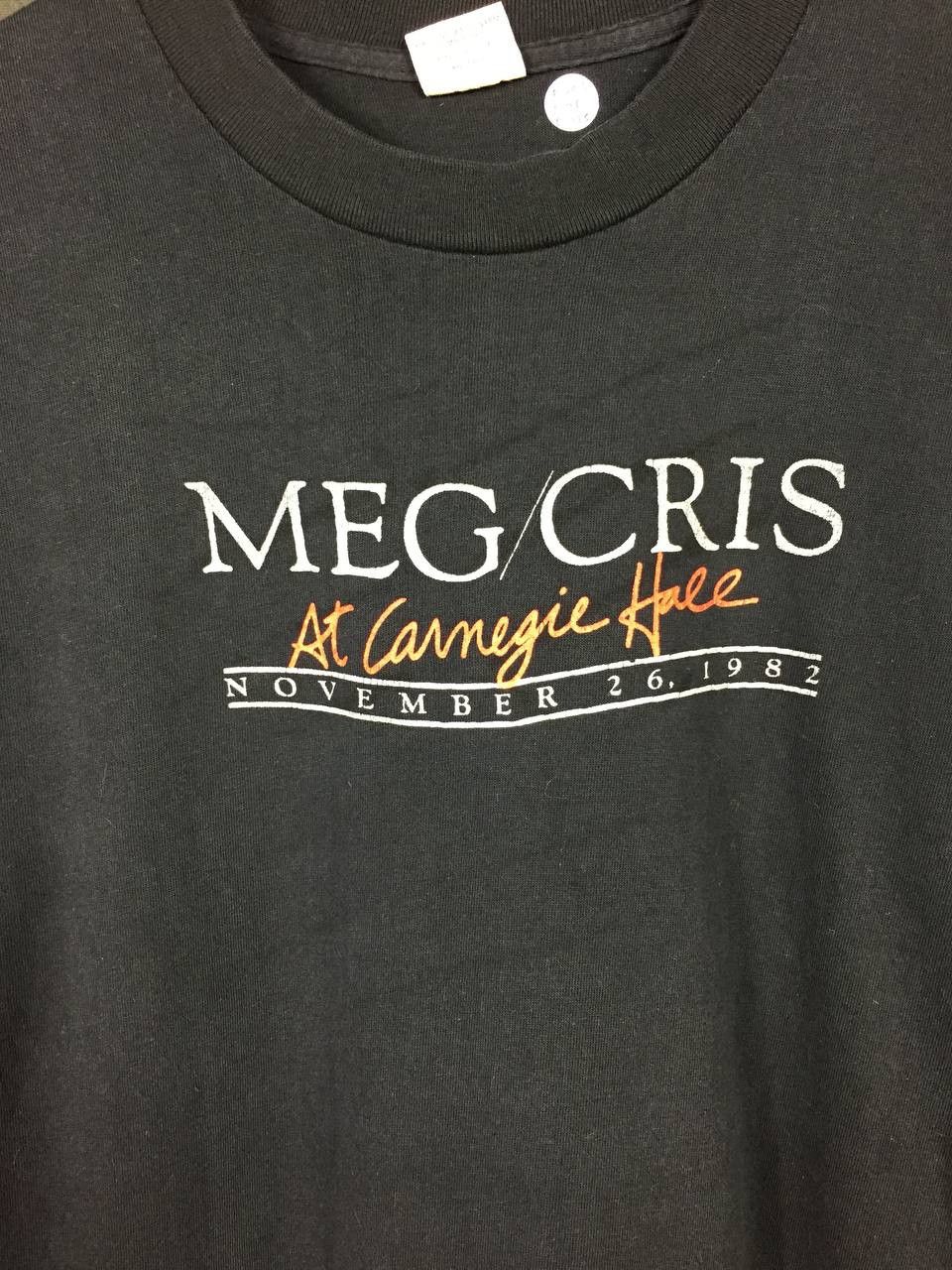 Band Tees × Vintage Vtg 80s Meg Christian & Cris Williamson Carnegie Hall Tee Size US M / EU 48-50 / 2 - 4 Thumbnail