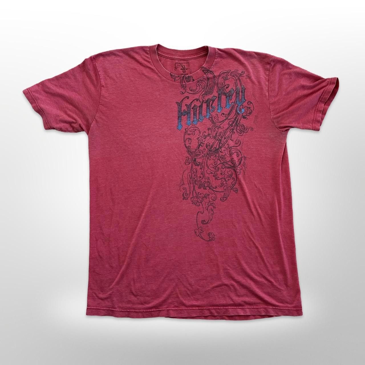 Hurley Vintage Hurley Y2K Red Slim Fit Graphic T-Shirt Size US XL / EU 56 / 4 - 1 Thumbnail