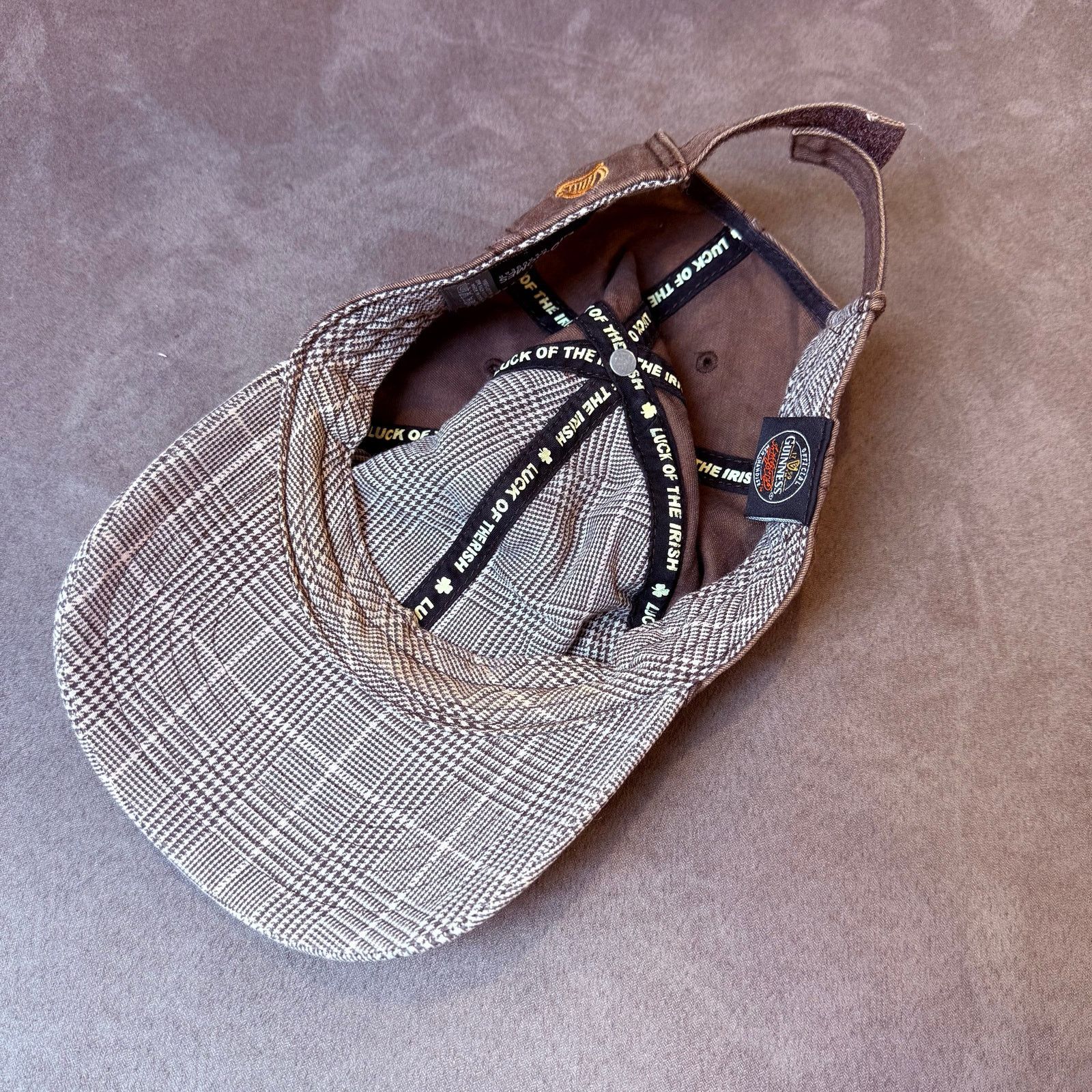 Other Guinness Baseball Cap Trucker Hat Tartan Plaid Patch Brown Size ONE SIZE - 9 Thumbnail