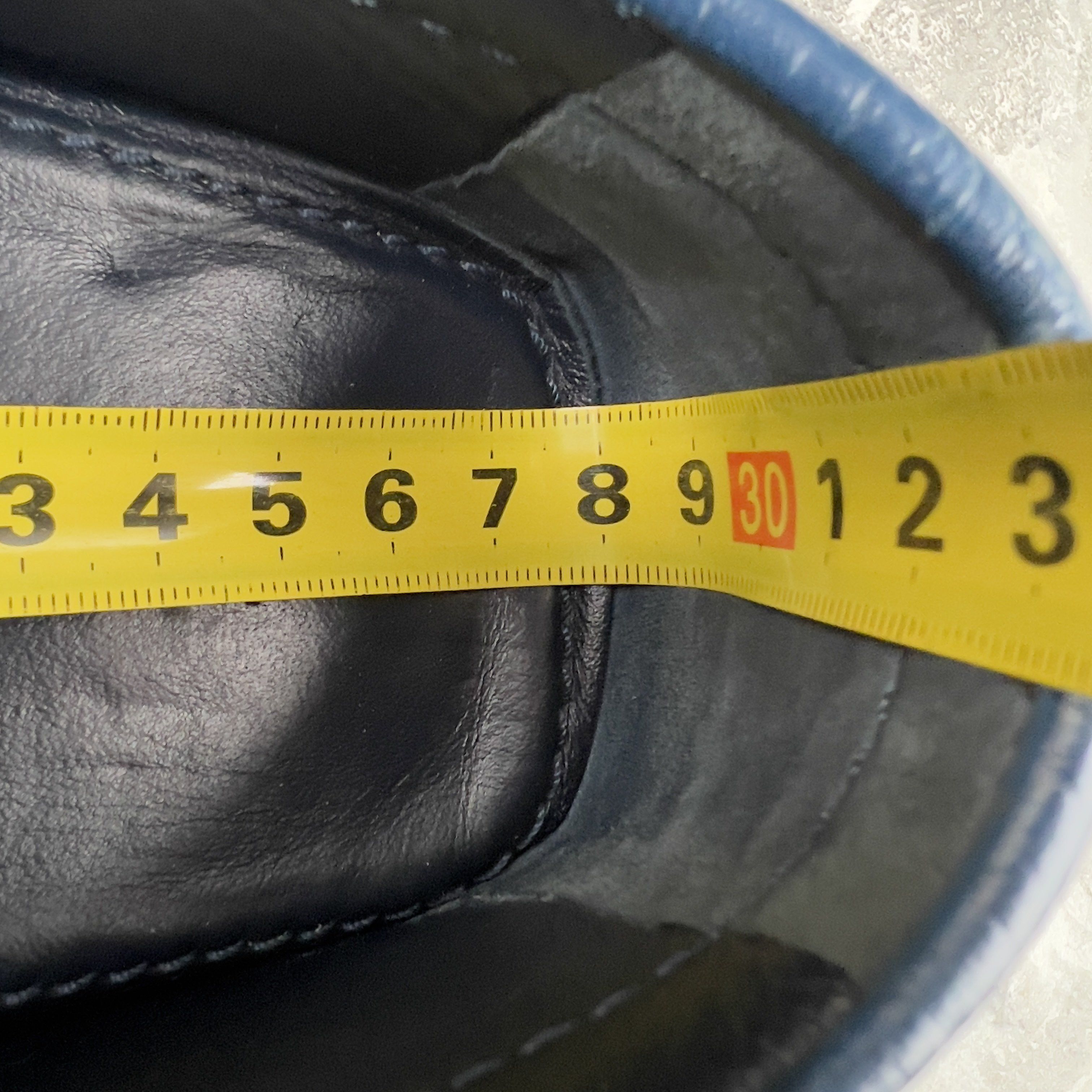 Louis Vuitton Hockenheim Moccasins Grained Blue Leather Size US 8.5 / EU 41-42 - 10 Thumbnail