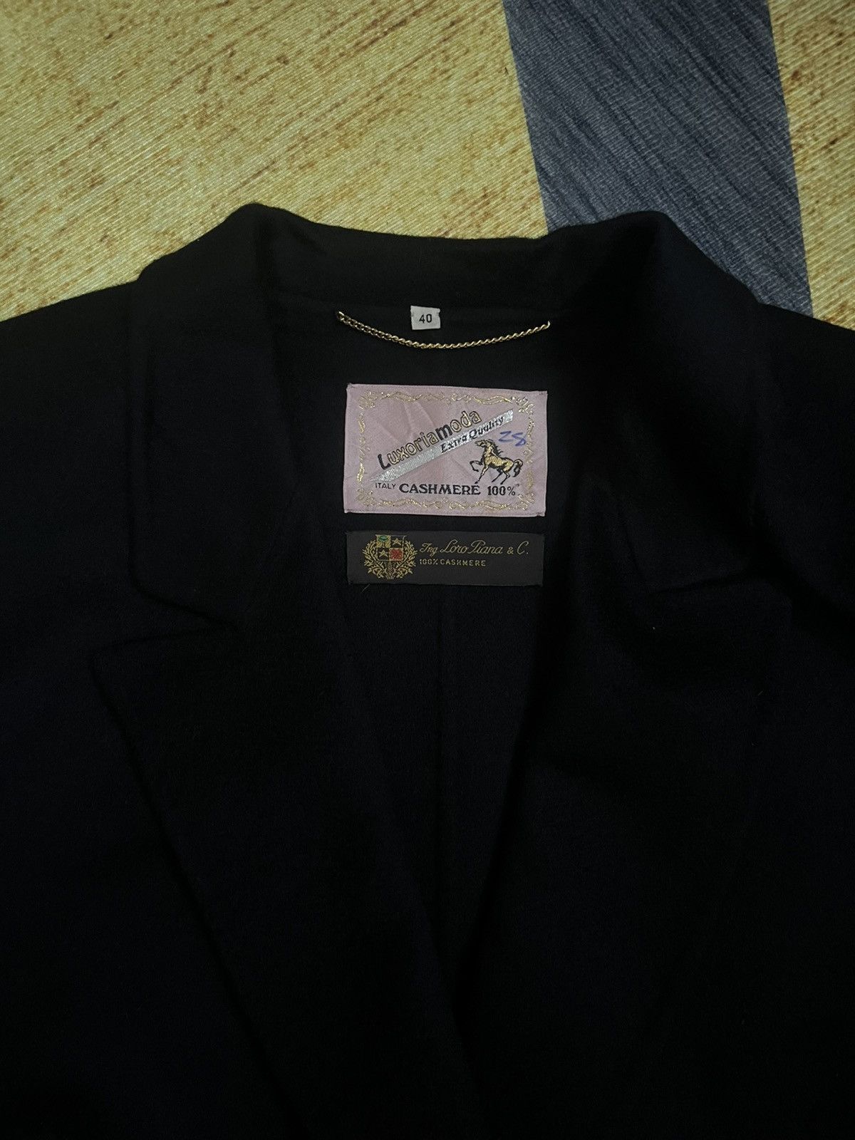 Loro Piana Double breasted notched lapel luxoria cashmere #H2 Size M / US 6-8 / IT 42-44 - 4 Thumbnail