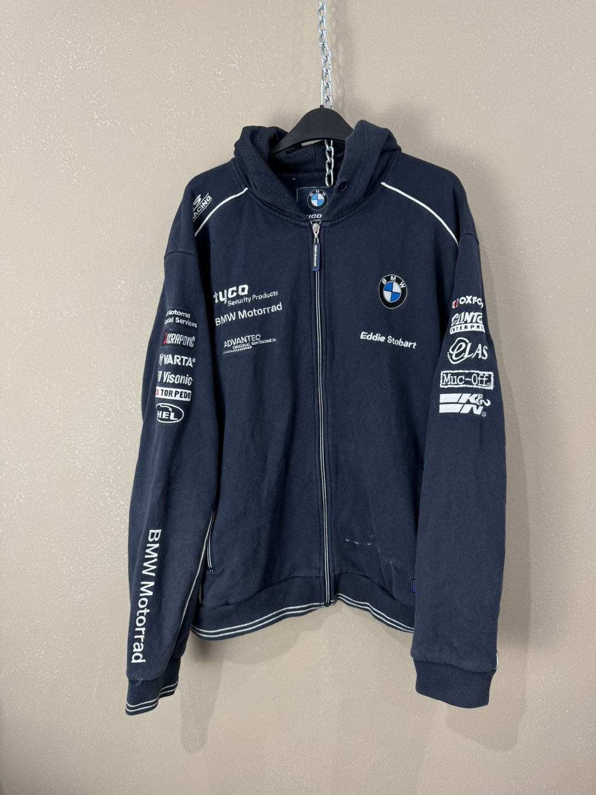 BMW bmw rare tyco hoodie racing jacket vintage Size US XL / EU 56 / 4 - 1 Thumbnail