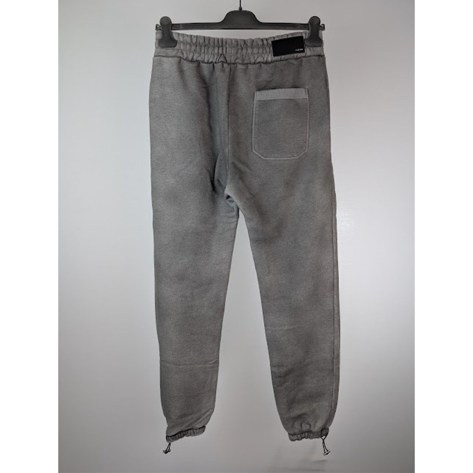 Amiri o1rshd1 Aged Puff Logo Sweatpants in Grey Size US 30 / EU 46 - 11 Thumbnail