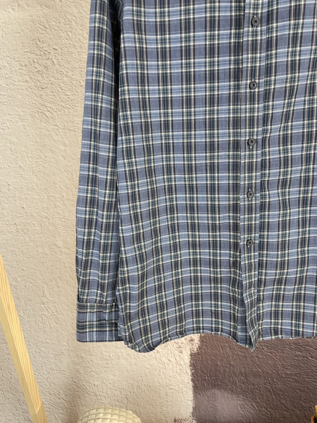Hackett Hackett London Melange Poplin Check slim fit shirt LS Size US S / EU 44-46 / 1 - 4 Thumbnail