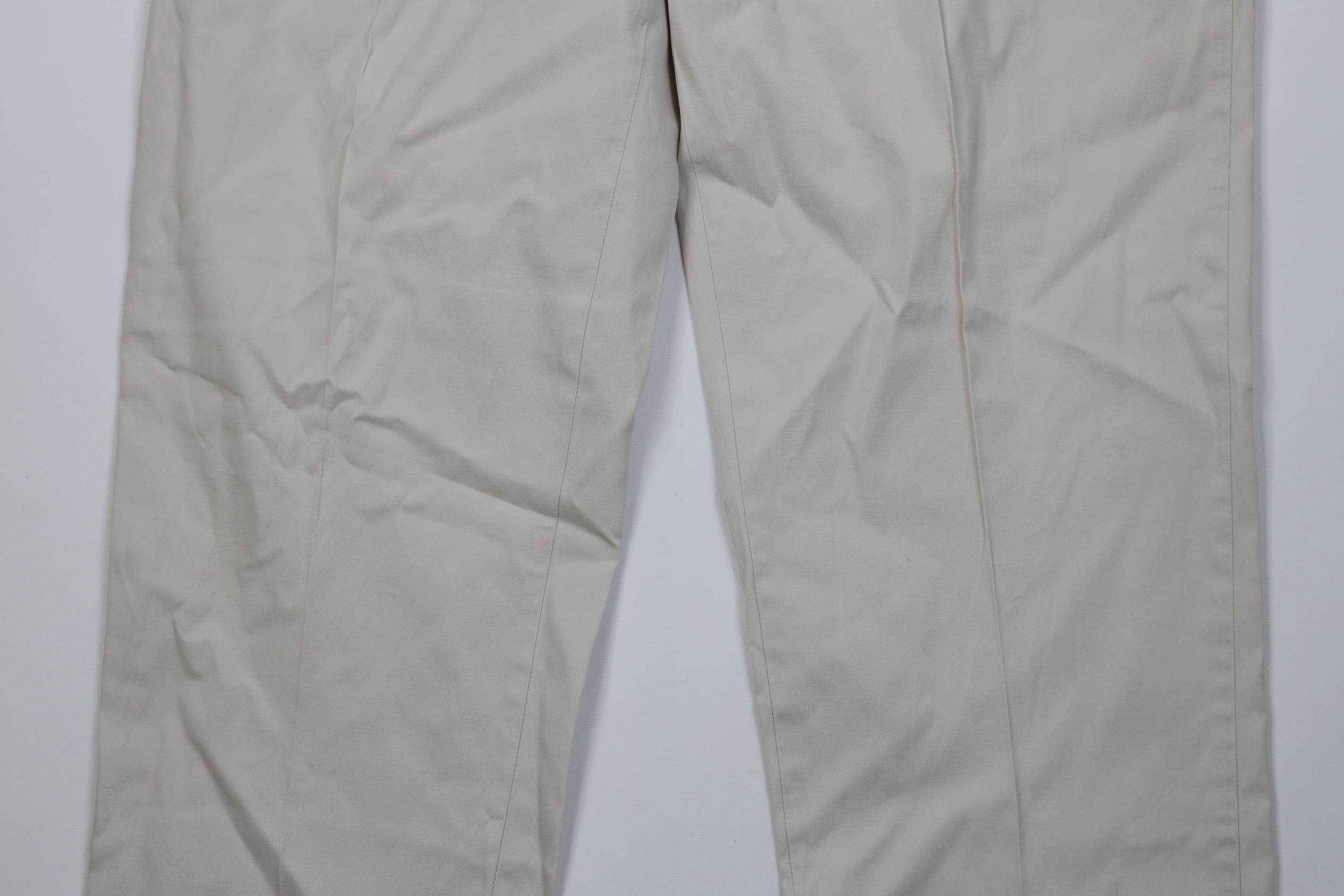 Polo Ralph Lauren Vintage 90s Ralph Lauren Wide Leg Chino Pants Stone Cotton Size US 40 / EU 56 - 3 Thumbnail
