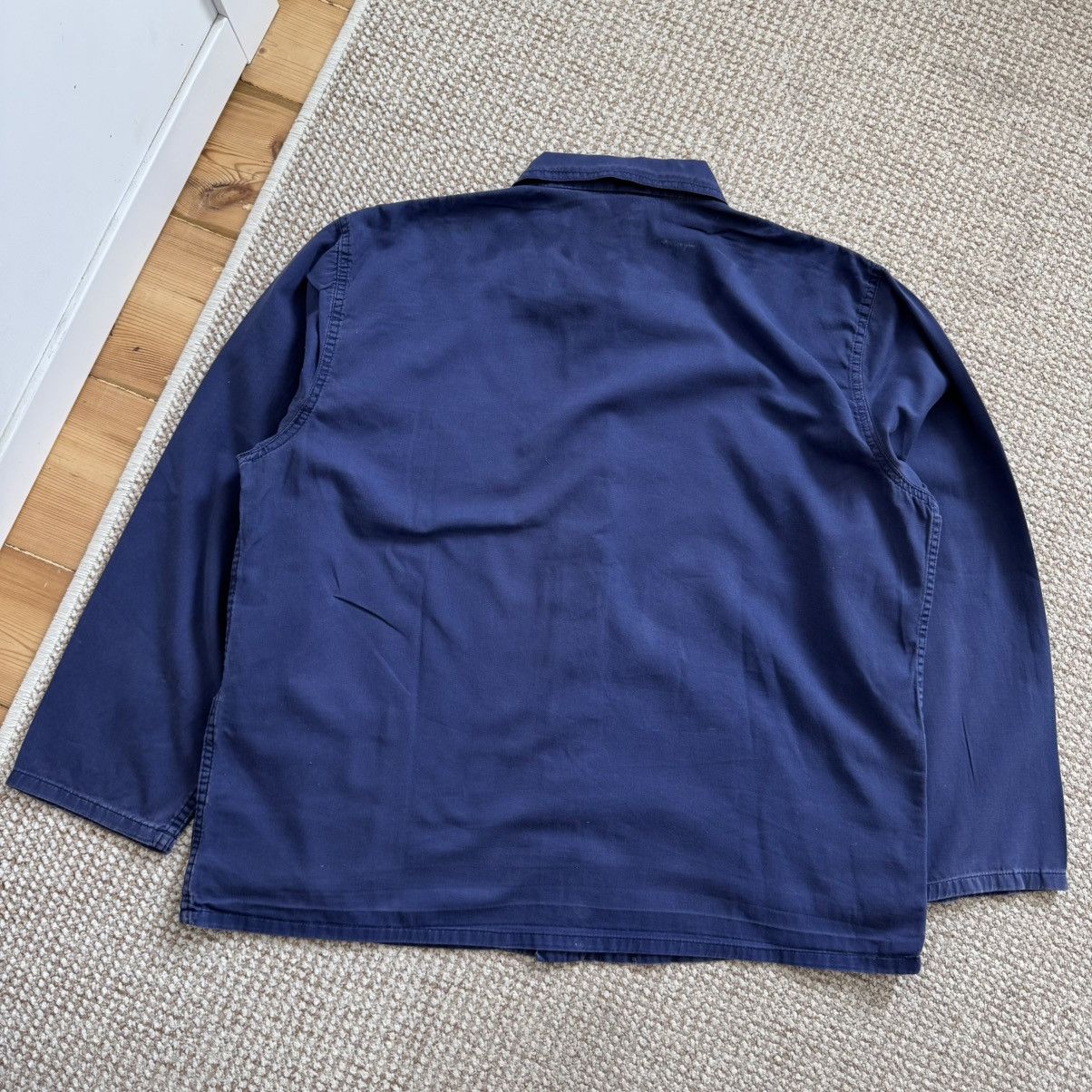 Le Laboureur French vintage faded sanfor work chore stained worn jacket Size US XL / EU 56 / 4 - 9 Thumbnail
