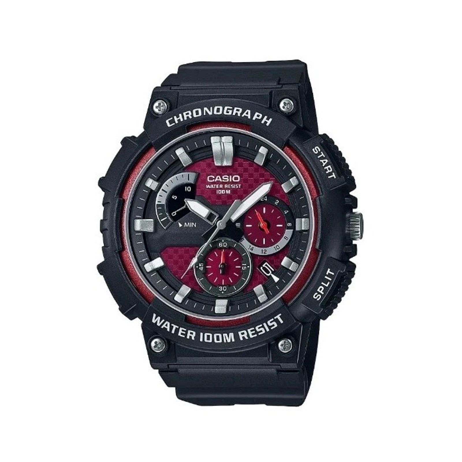 Casio Casio MCW200H-4AV, Chronograph Watch, Black Resin Band Size ONE SIZE - 2 Thumbnail