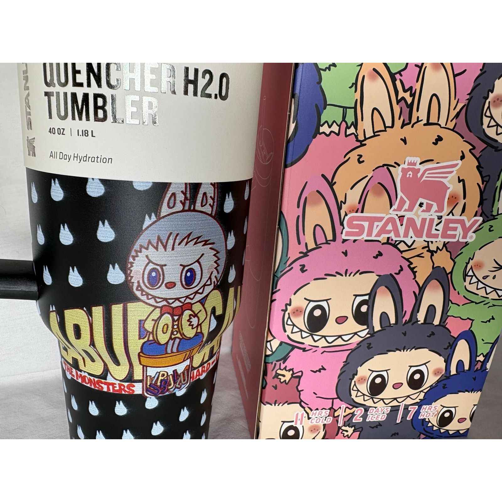 Other Stanley 40oz Custom Labubu Black Quencher H2.0 Tumbler Size ONE SIZE - 4 Thumbnail