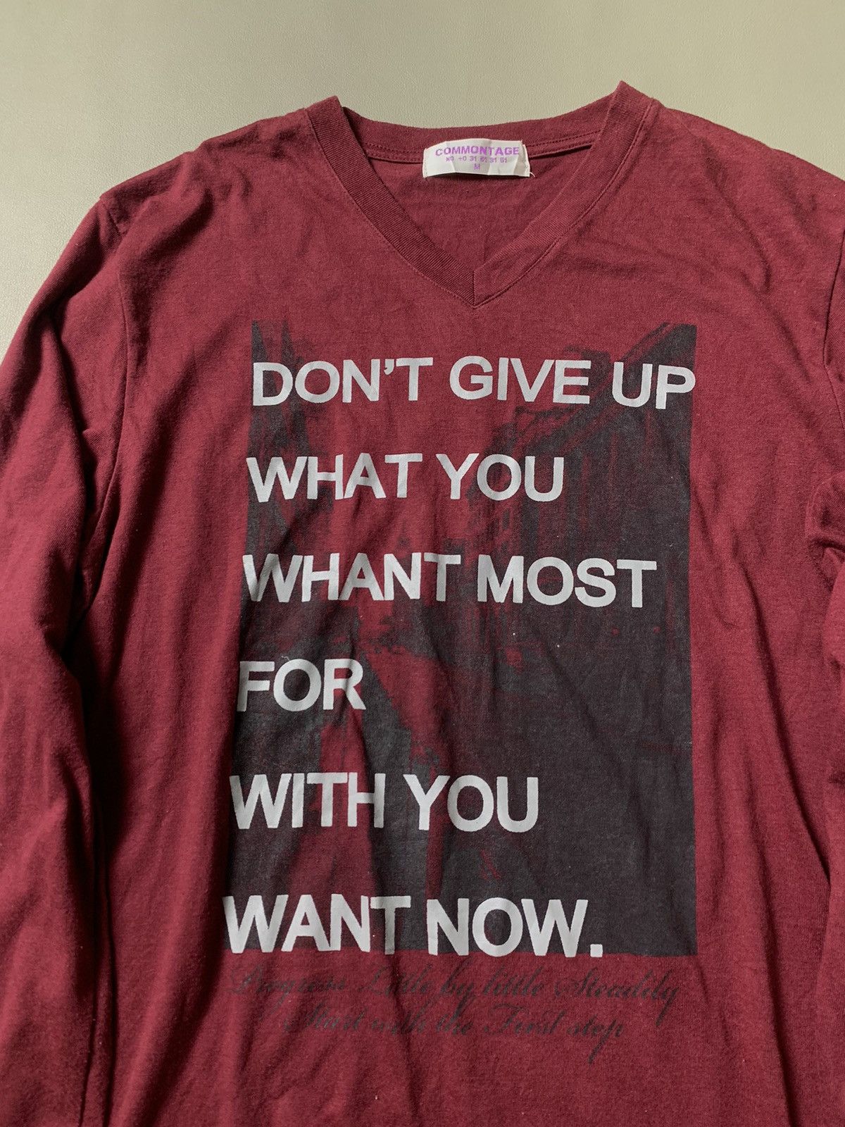 If Six Was Nine × Japanese Brand × Le Grande Bleu (L.G.B.) Commontage Poem Words Longsleeve Size US M / EU 48-50 / 2 - 5 Thumbnail