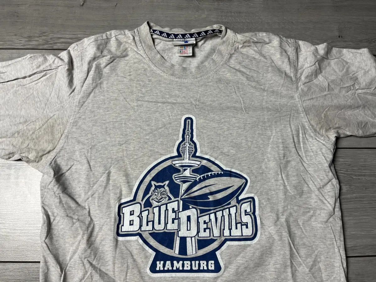 Adidas Adidas blue devils hamburg Tshirt NFL size Medium Size US M / EU 48-50 / 2 - 3 Thumbnail