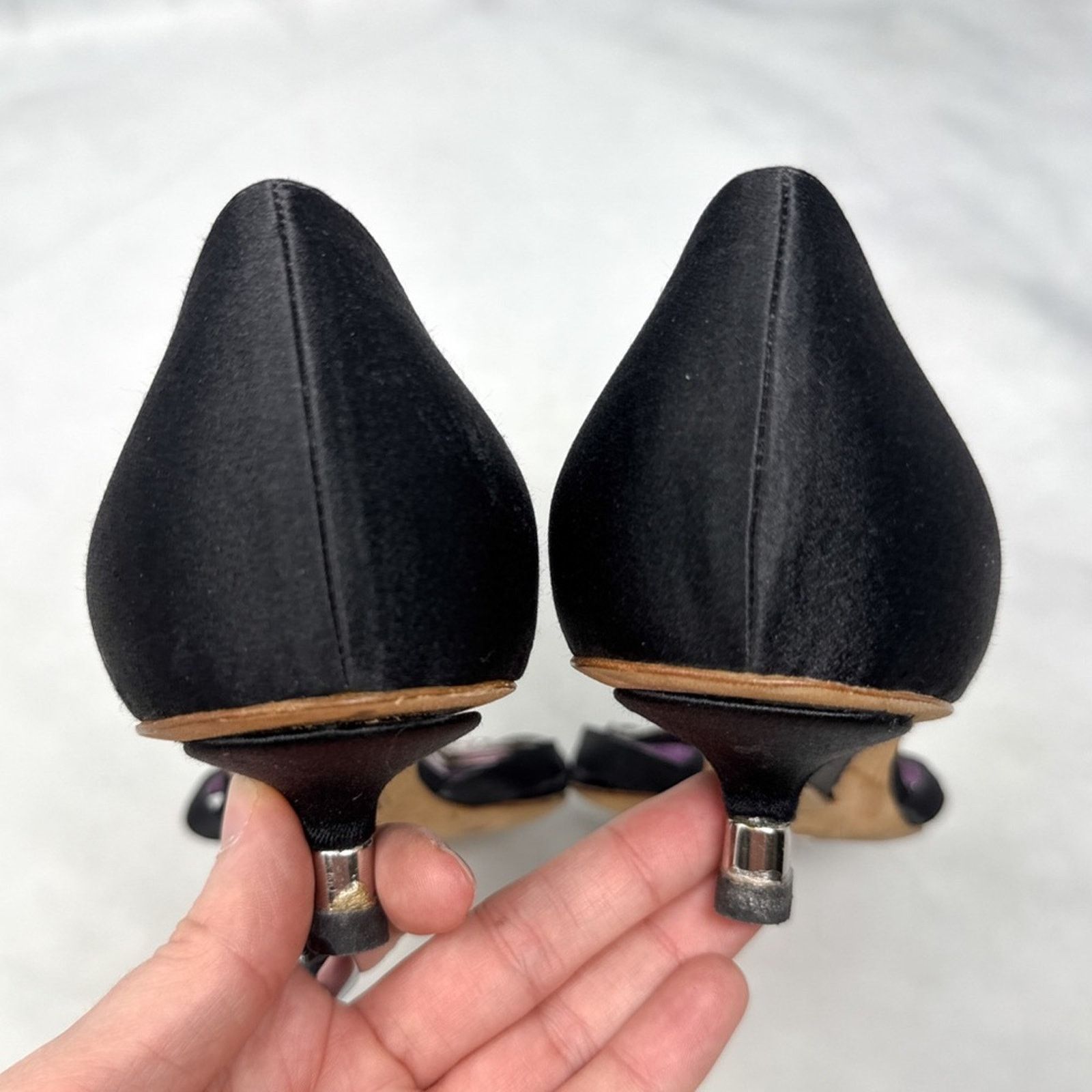 Giuseppe Zanotti Giuseppe Zanotti Vicini Vintage Y2K Flower Kitten Heel Mules Size US 9.5 / IT 39.5 - 9 Thumbnail