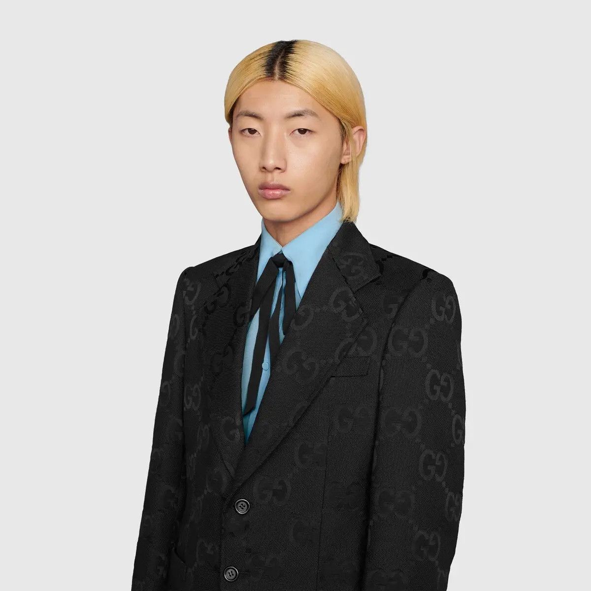 Gucci o1s1wg110725 Jumbo GG Canvas Jacket in Black Size US XXL / EU 58 / 5 - 7 Thumbnail