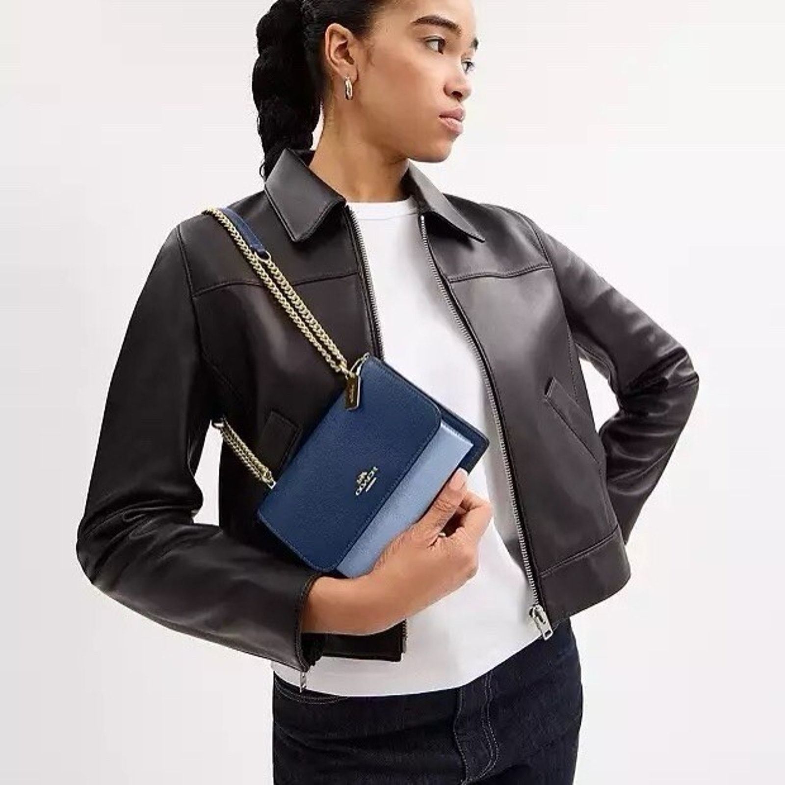 Coach NWT COACH Mini Klare Crossbody Bag CAN19 Deep Blue/Blue Bell Size ONE SIZE - 7 Thumbnail