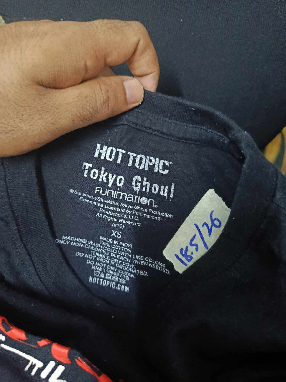 Hot Topic Rare collabration Hot Topic x anima Tokyo Ghoul ter Size US S / EU 44-46 / 1 - 7 Thumbnail