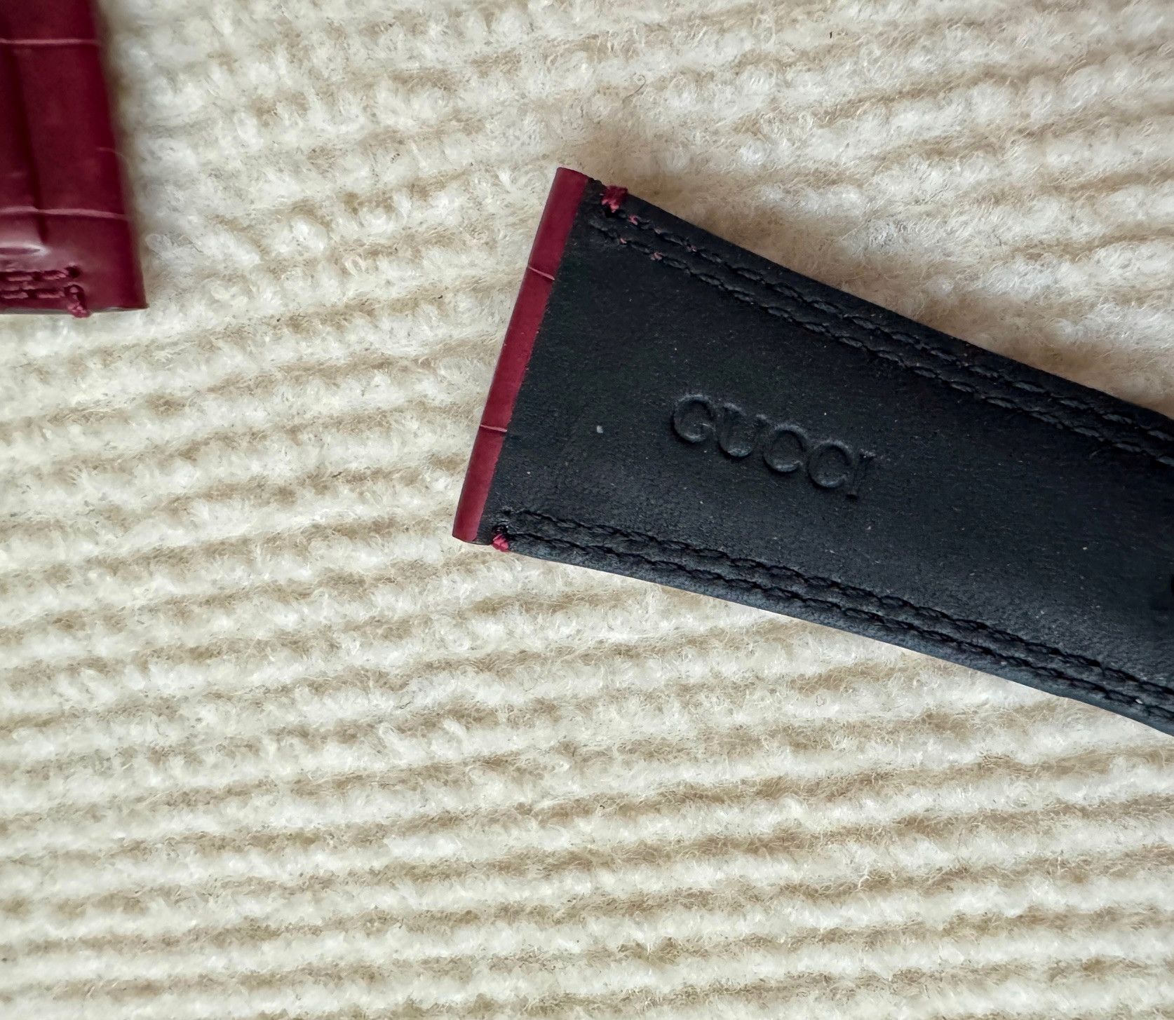 Gucci Gucci Genuine Alligator Leather Watch Strap Size ONE SIZE - 7 Thumbnail