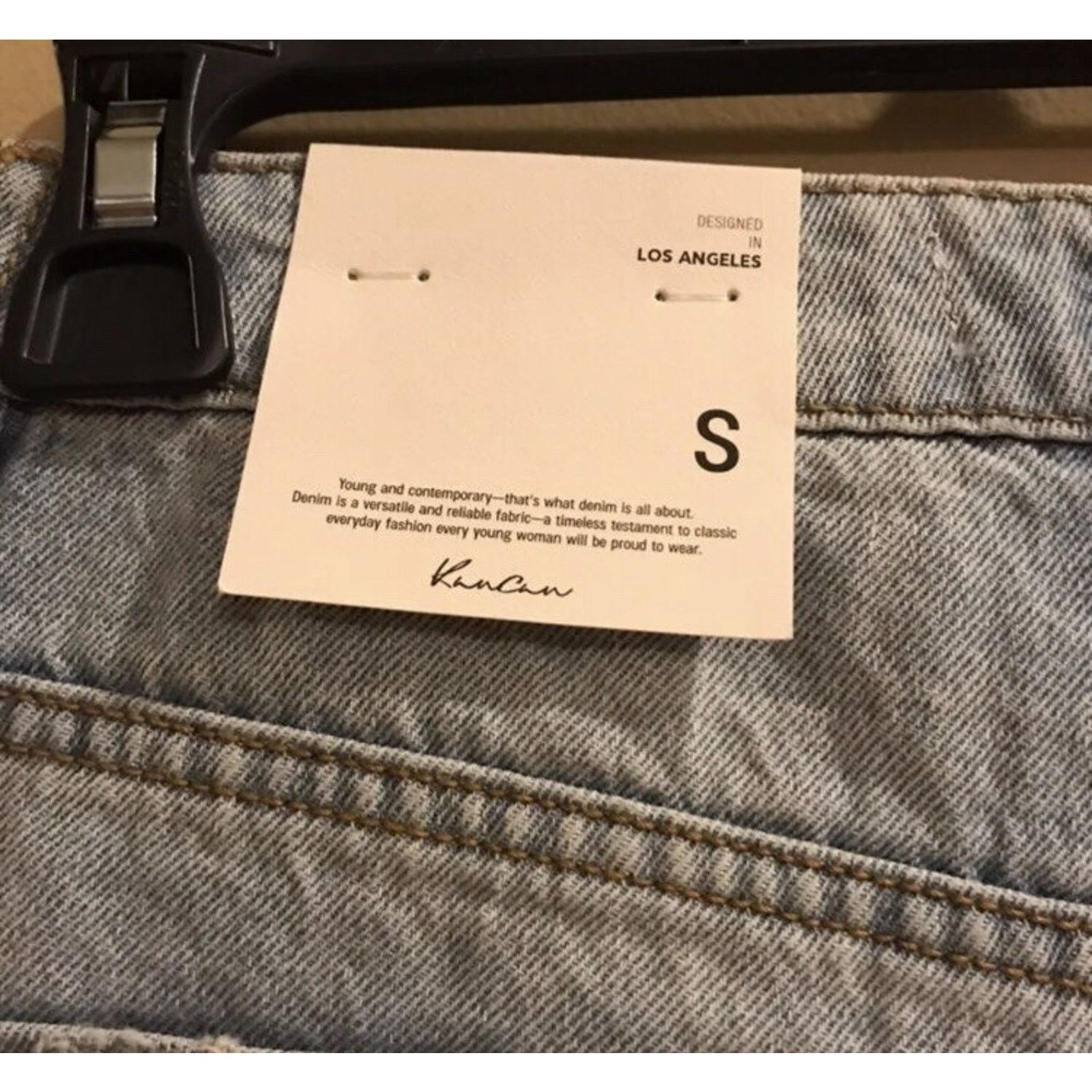 Kancan USA KanCan Ultra High Rise Denim Jean Cutoff Shorts NWT Size 26" / US 2 / IT 38 - 5 Thumbnail