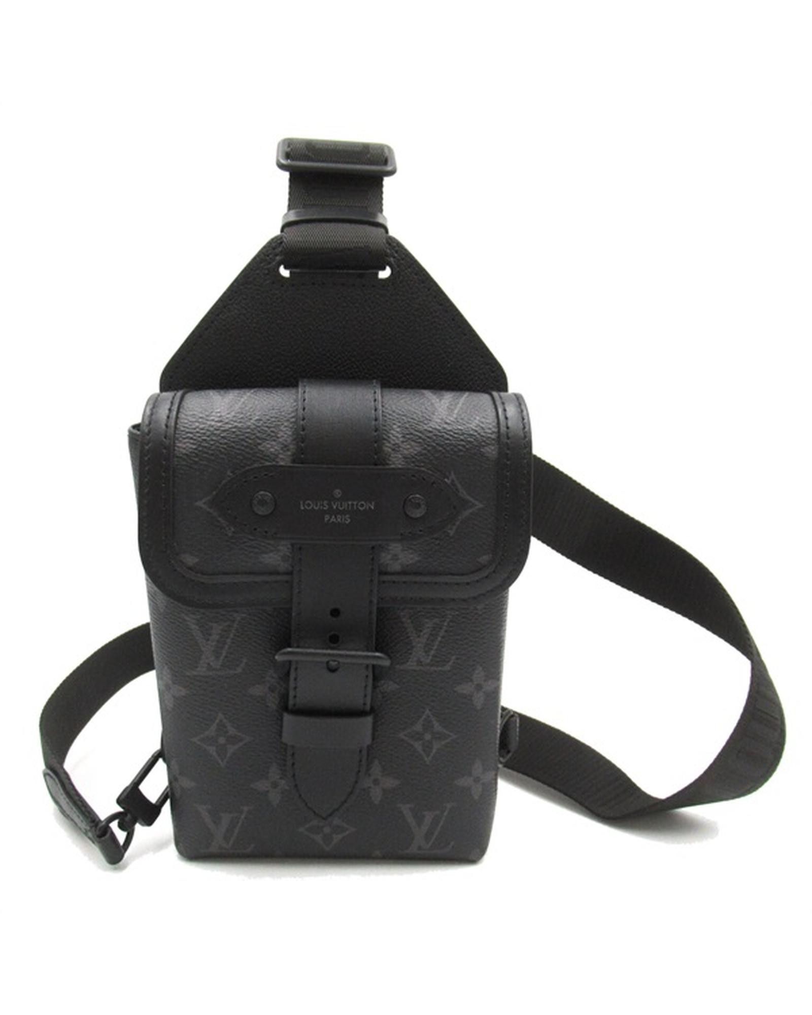 image of Monogram Eclipse Saumur Slingbag By Louis Vuitton in Black, Women's