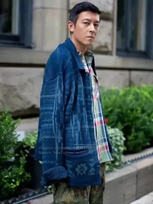 RRL Ralph Lauren RRL Ralph Lauren Retro blue dyed Southwest workwear sweate Size US S / EU 44-46 / 1 - 7 Thumbnail
