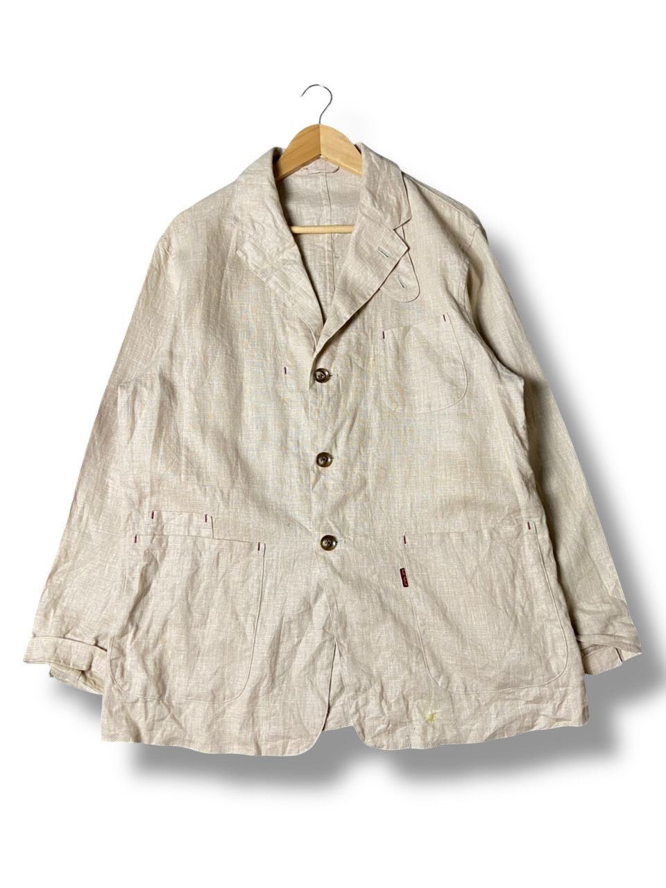 Karl Helmut Vintage Karl Helmut Linen Jacket (149) Size US L / EU 52-54 / 3 - 1 Thumbnail