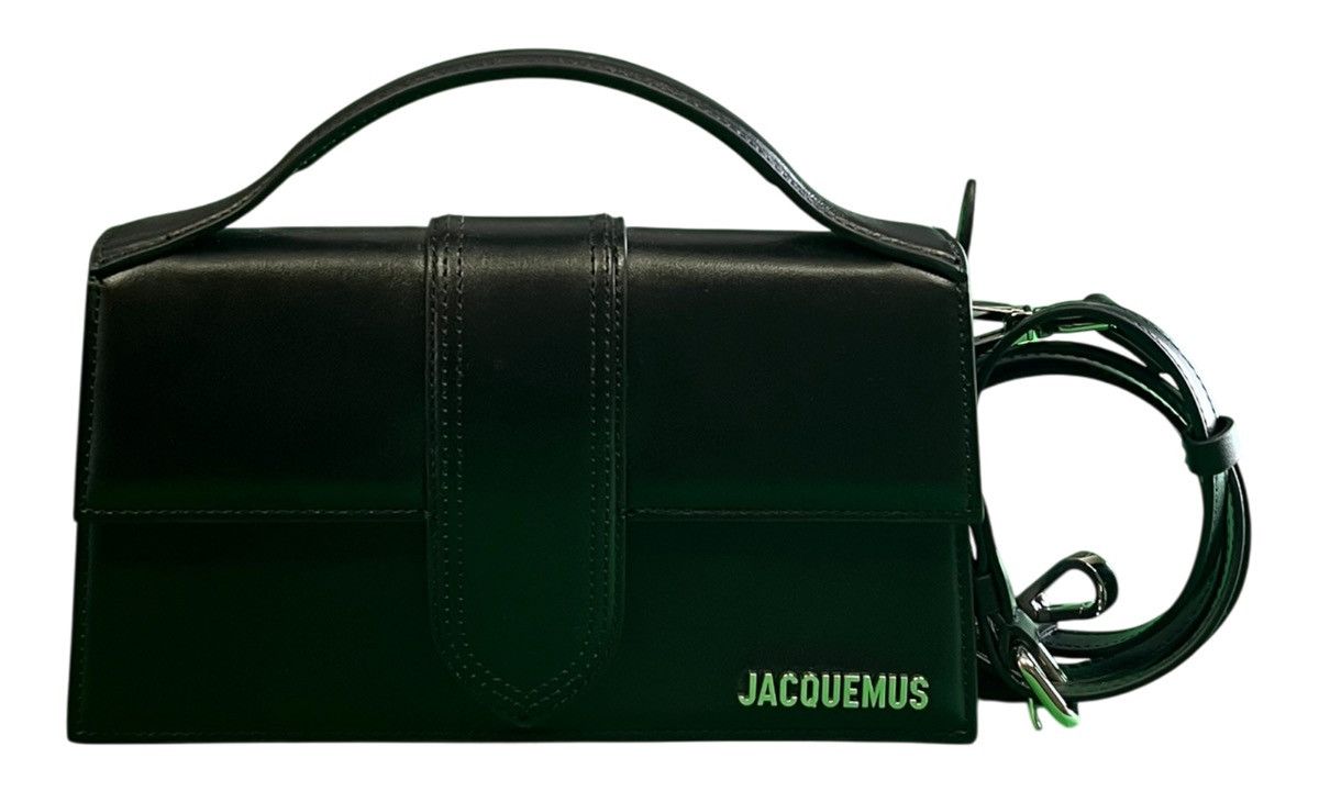 Jacquemus Jacquemus Grand Bambino Crossbody Handbag Silver Lettering Size ONE SIZE - 9 Thumbnail