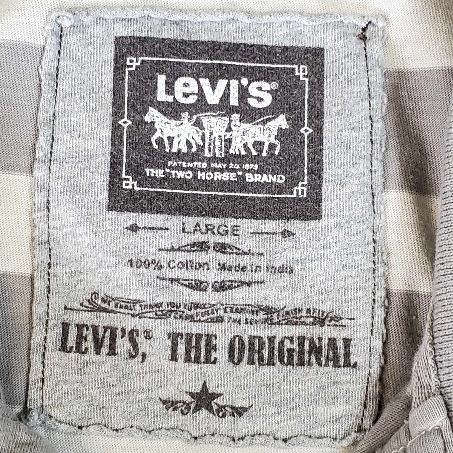 Levi's Levis Polo Shirt Mens L Striped Short Sleeve Collared Button Multicolor Cotton Embroidered Logo Casual Golf Tennis 90s Modern Sports Size US L / EU 52-54 / 3 - 2 Thumbnail
