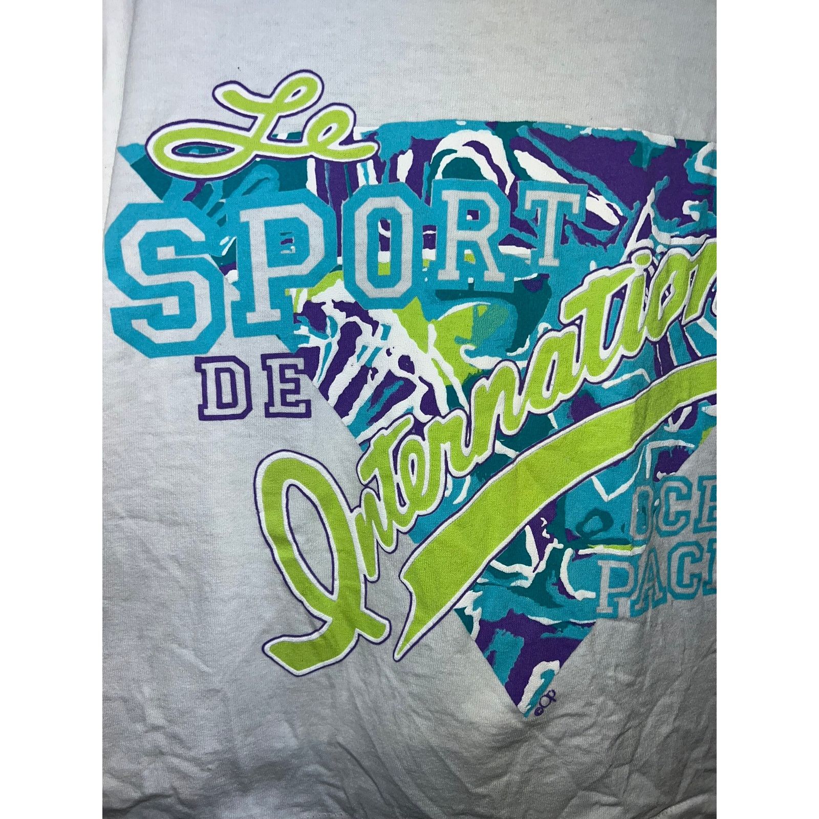 Ocean Pacific Womens Ocean Pacifc Top Le Sport OP Crop Top Shirt Women L Size L / US 10 / IT 46 - 3 Thumbnail