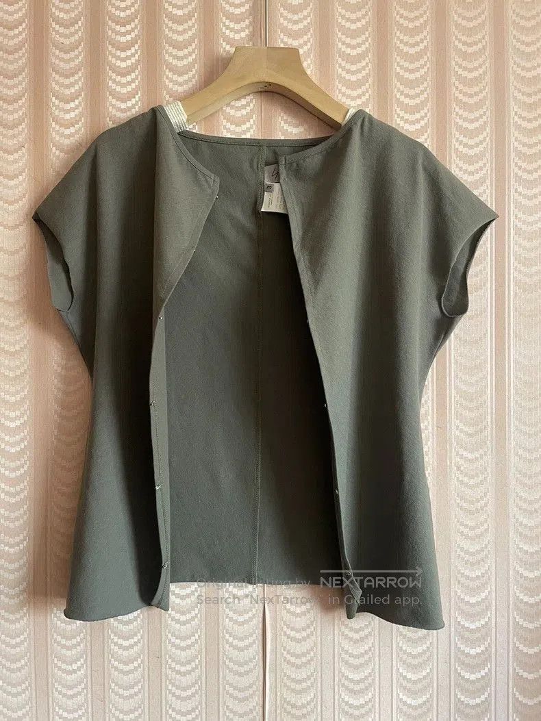 Yohji Yamamoto Yohji Yamamoto Vintage Short Sleeve Top Size US S / EU 44-46 / 1 - 3 Thumbnail