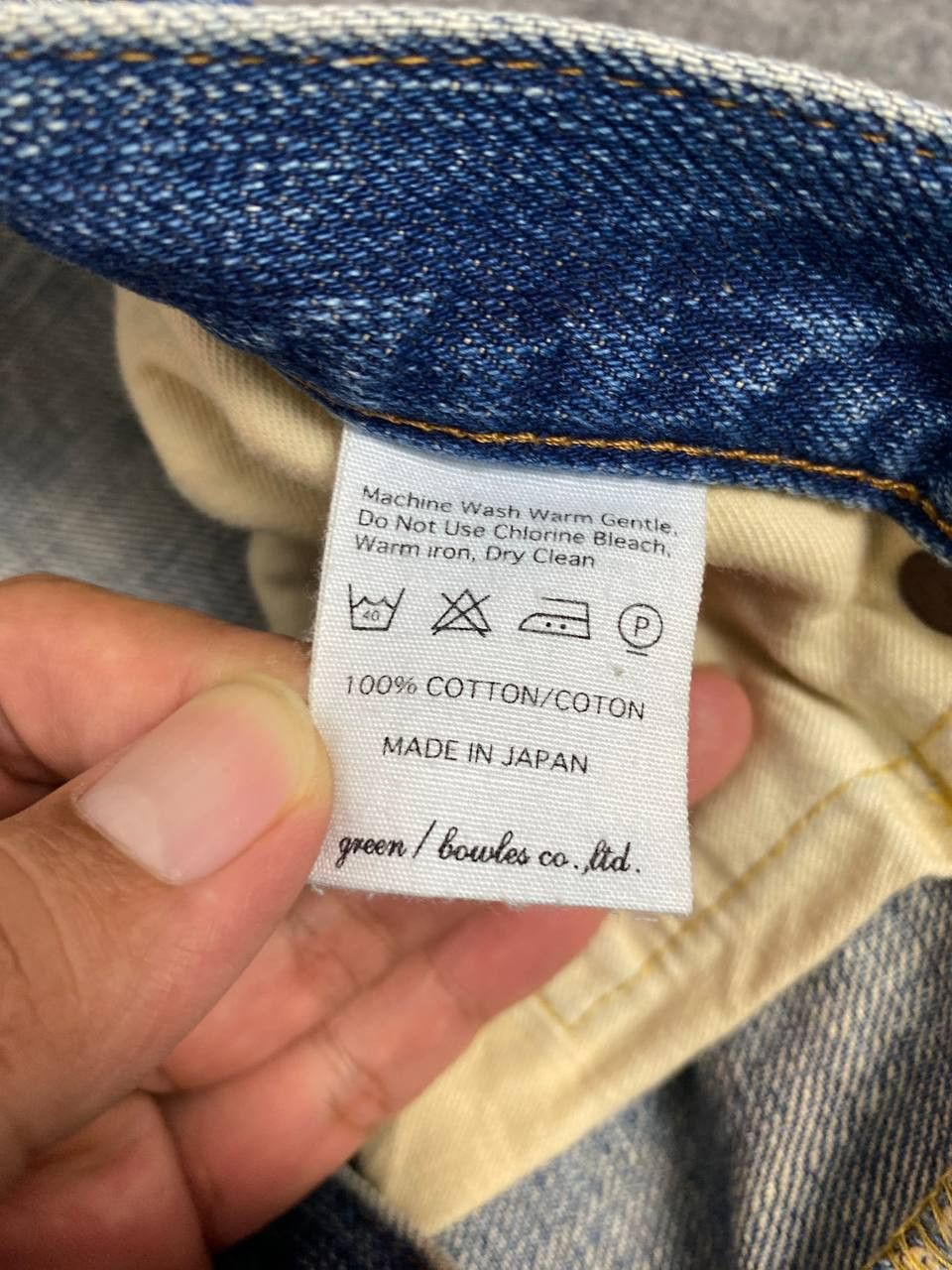 Japanese Brand green bowles co japanese brands selvedge distressed denim Size US 32 / EU 48 - 12 Thumbnail