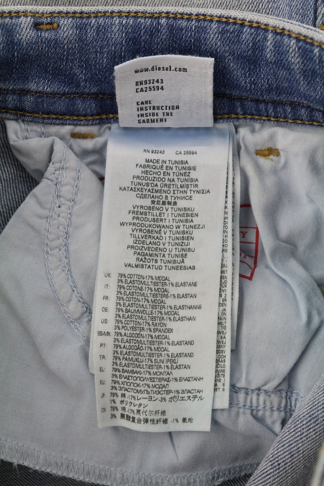 Diesel 2017 SLANDY 09B08 W30/L32 Super Skinny Mid Waist 40679 Size 30" / US 8 / IT 44 - 7 Thumbnail