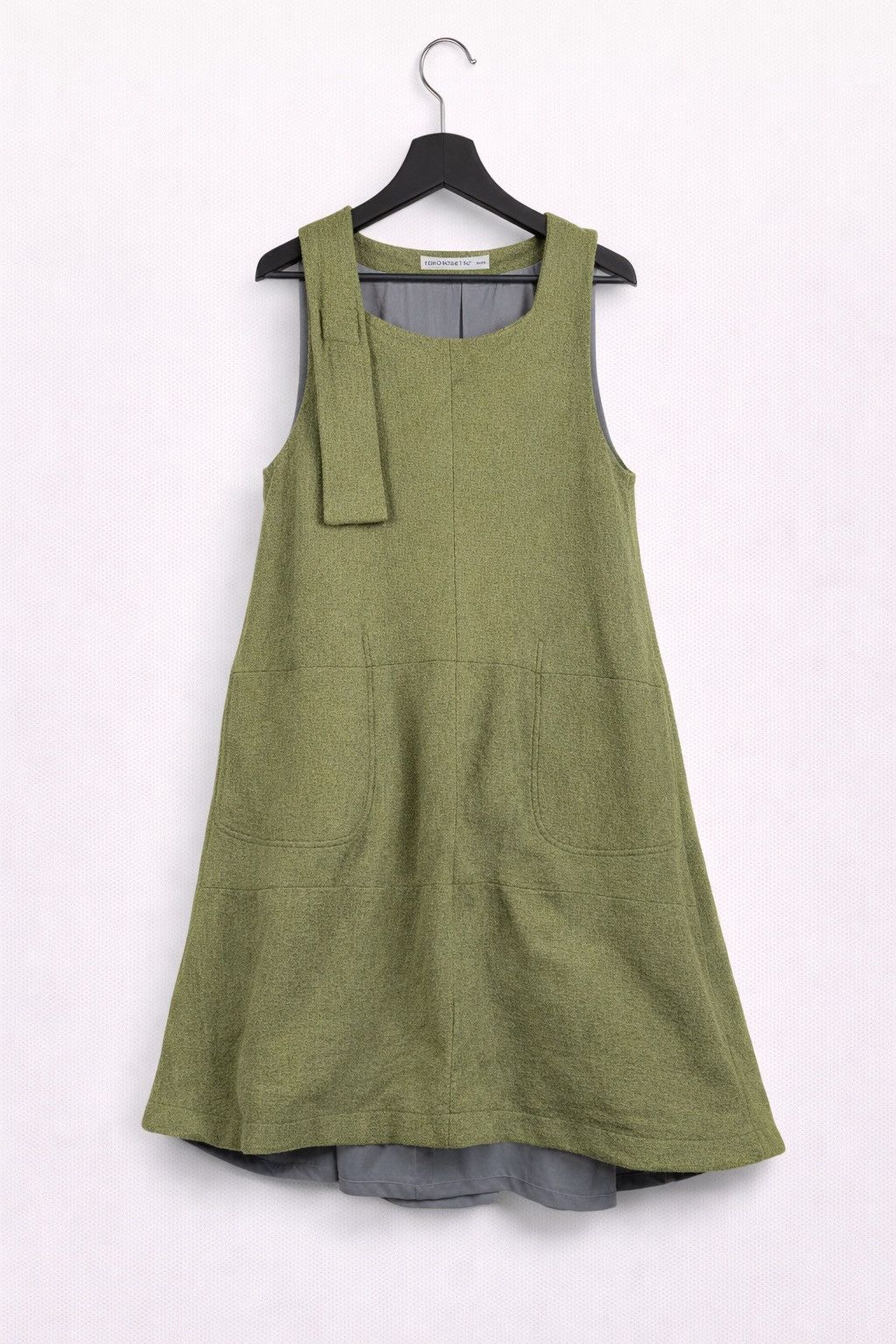 Japanese Brand Keiko Kishi by Nosh Vintage Wool Sleeveless Dress Minimalist Size S / US 4 / IT 40 - 1 Thumbnail